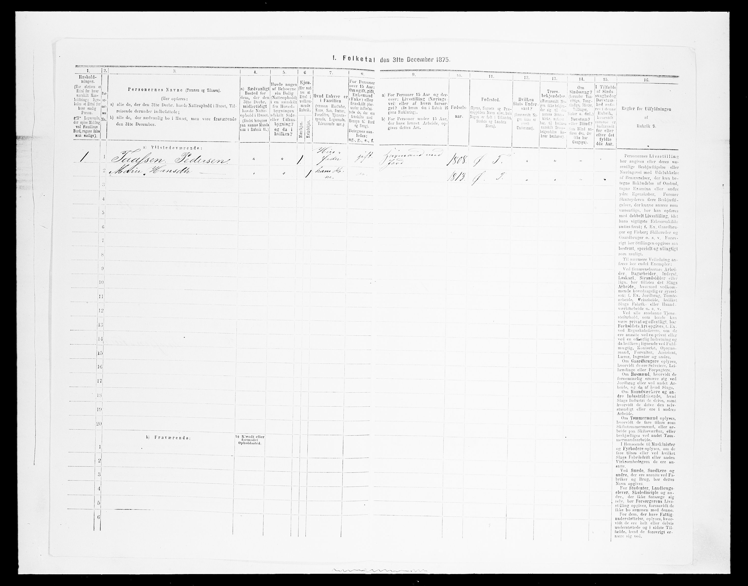 SAH, 1875 census for 0528P Østre Toten, 1875, p. 371