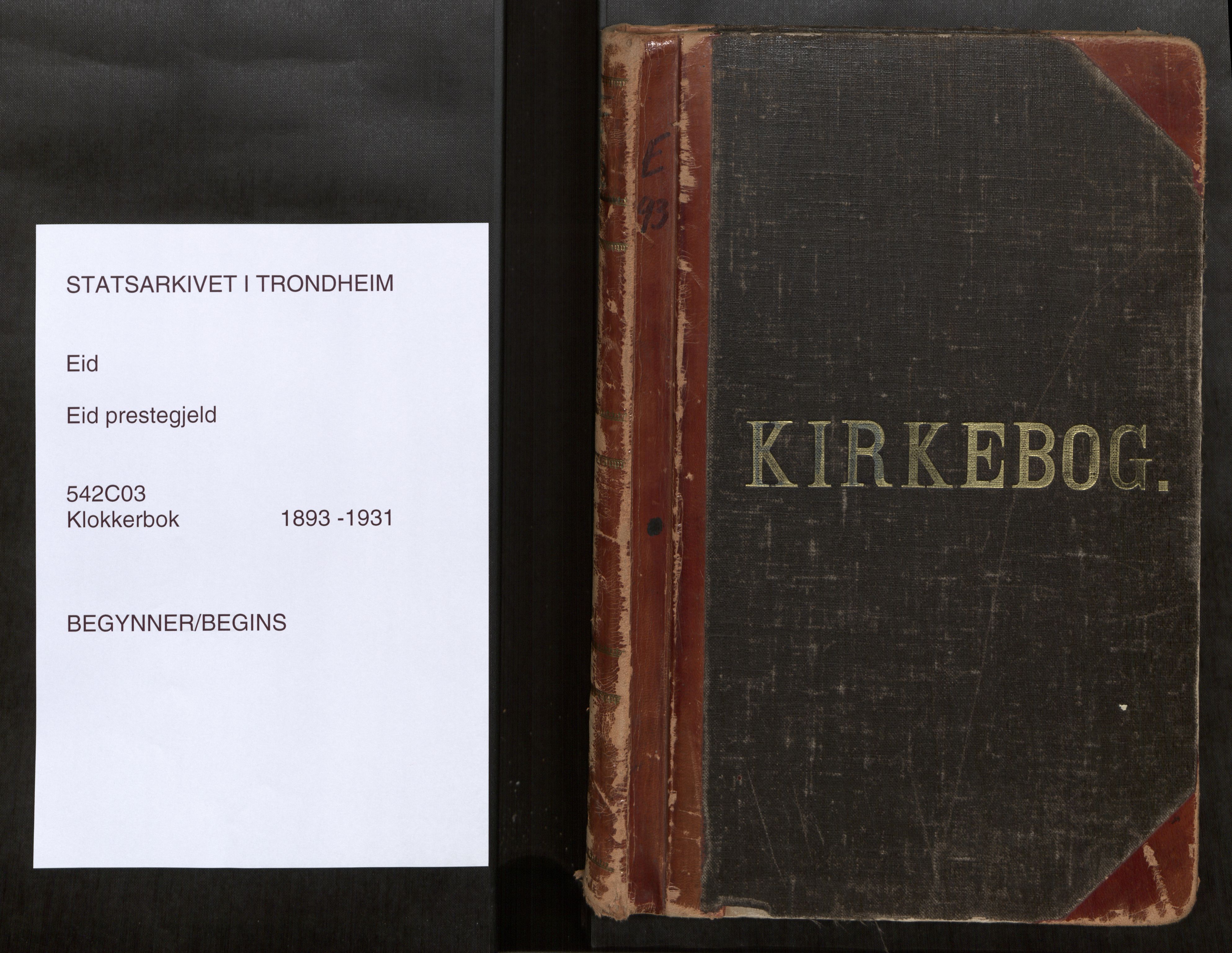 Ministerialprotokoller, klokkerbøker og fødselsregistre - Møre og Romsdal, SAT/A-1454/542/L0561: Parish register (copy) no. 542C03, 1893-1931