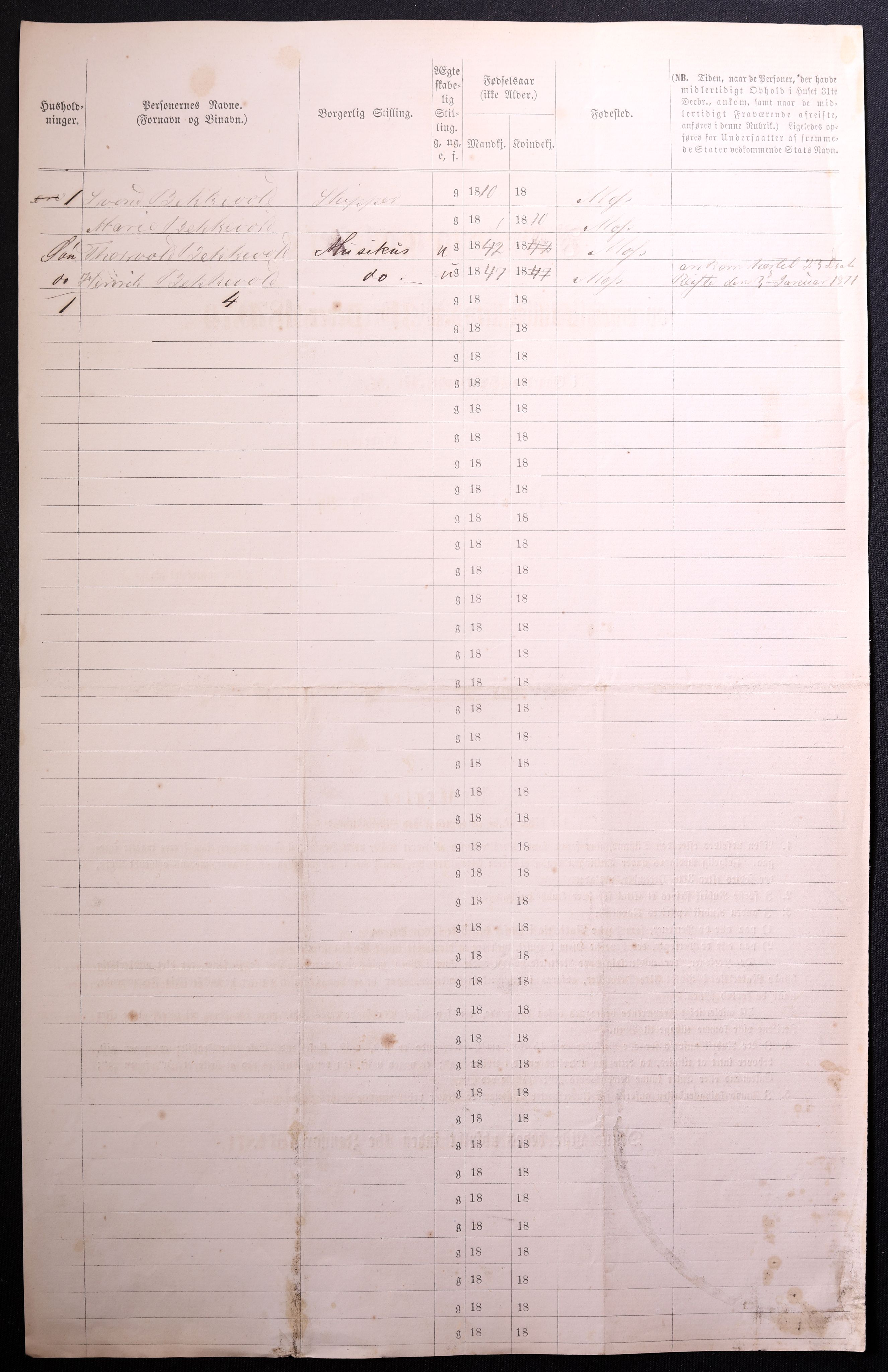 RA, 1870 census for 0104 Moss, 1870, p. 566