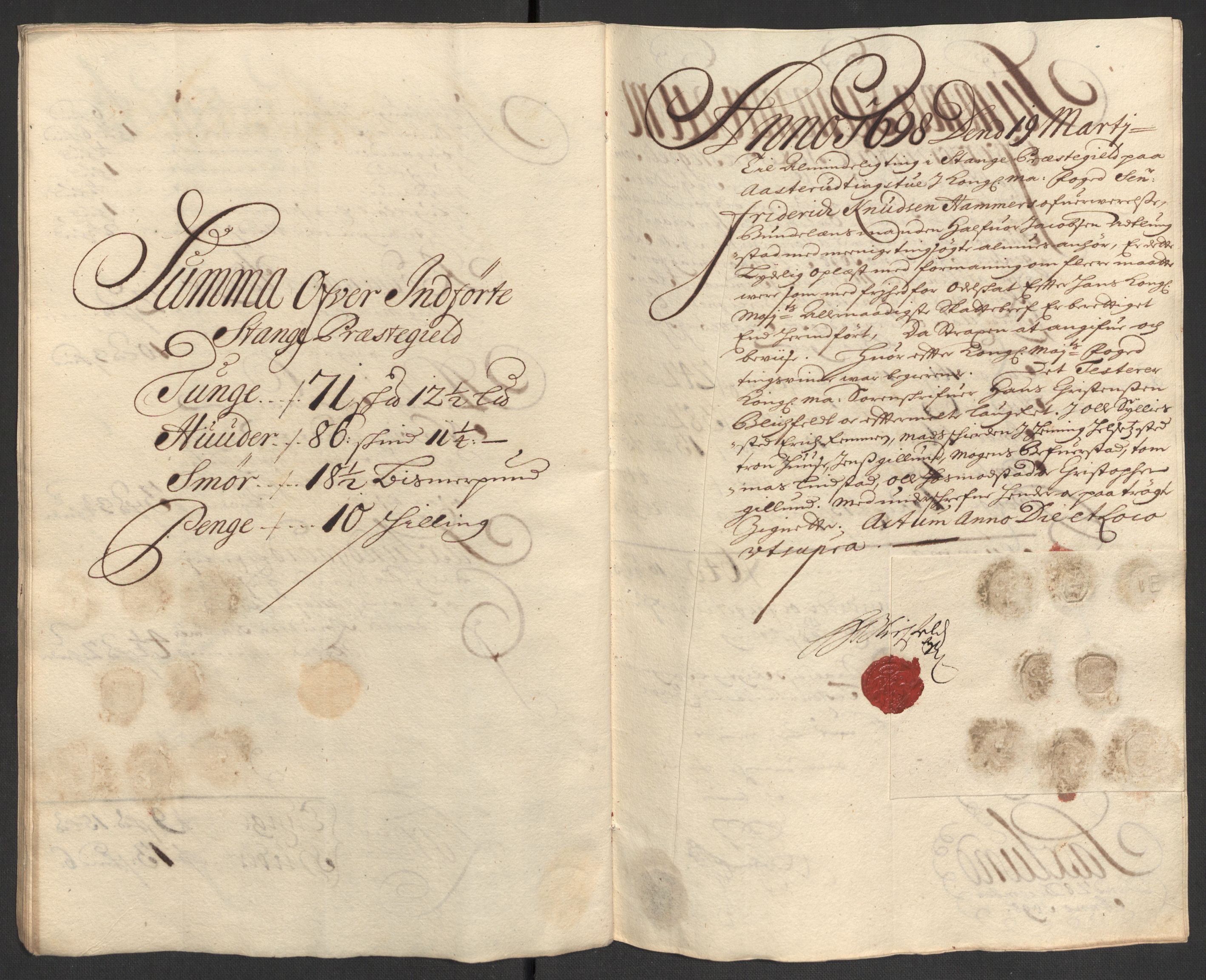 Rentekammeret inntil 1814, Reviderte regnskaper, Fogderegnskap, RA/EA-4092/R16/L1037: Fogderegnskap Hedmark, 1697-1698, p. 454