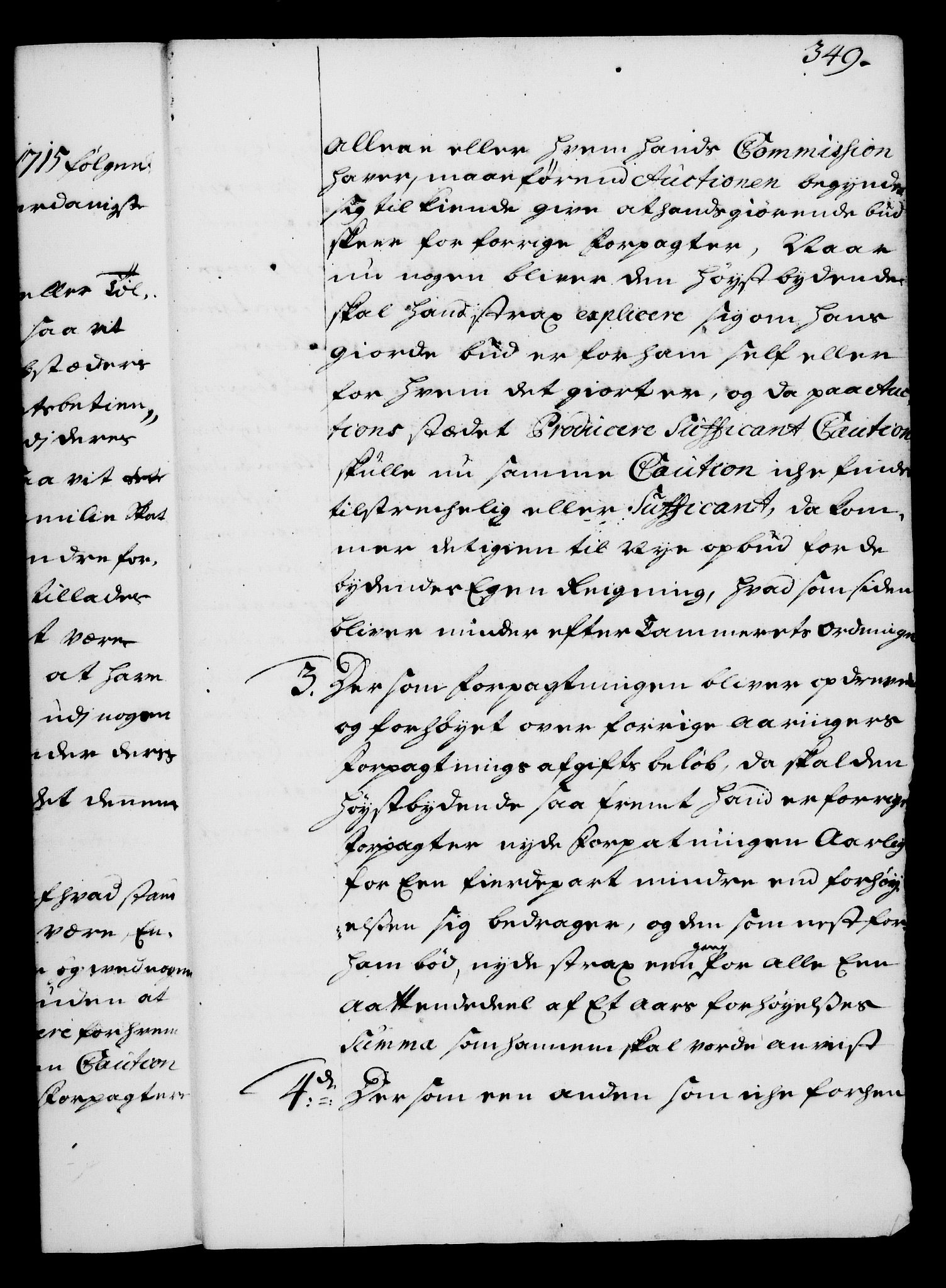 Rentekammeret, Kammerkanselliet, RA/EA-3111/G/Gg/Gga/L0003: Norsk ekspedisjonsprotokoll med register (merket RK 53.3), 1727-1734, p. 349