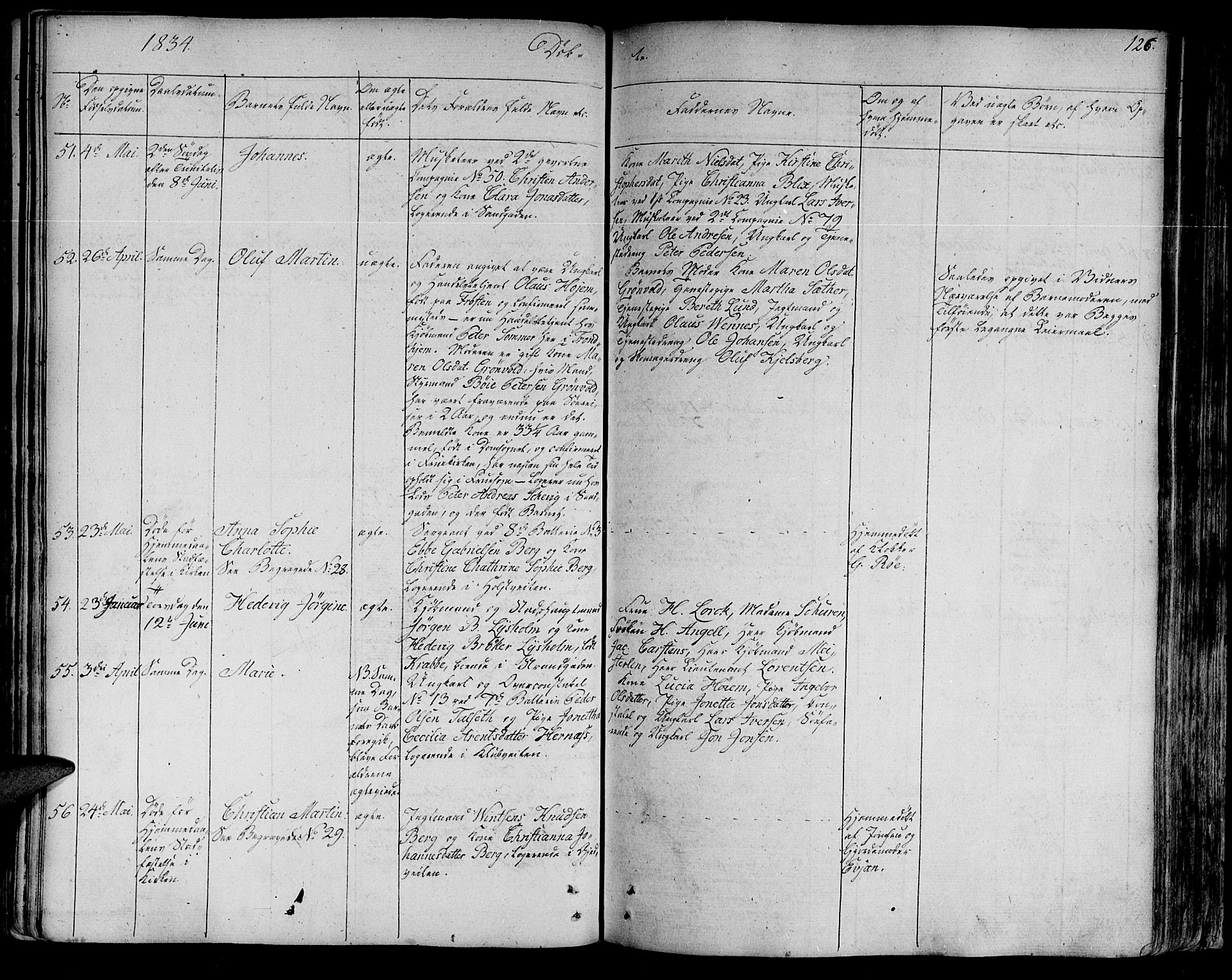 Ministerialprotokoller, klokkerbøker og fødselsregistre - Sør-Trøndelag, SAT/A-1456/602/L0108: Parish register (official) no. 602A06, 1821-1839, p. 126