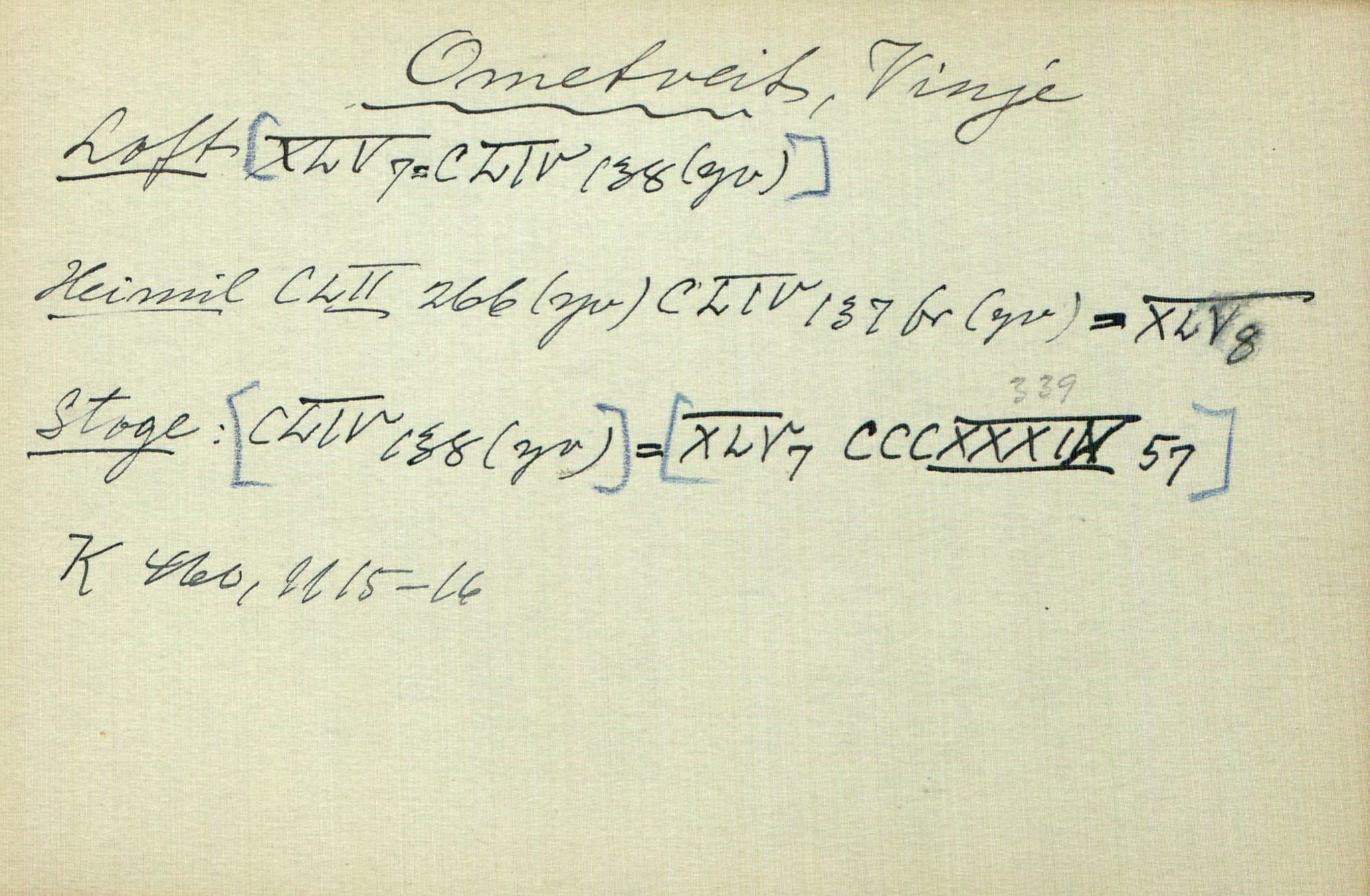Rikard Berge, TEMU/TGM-A-1003/I/L0015: Personregister- O, 1910-1950