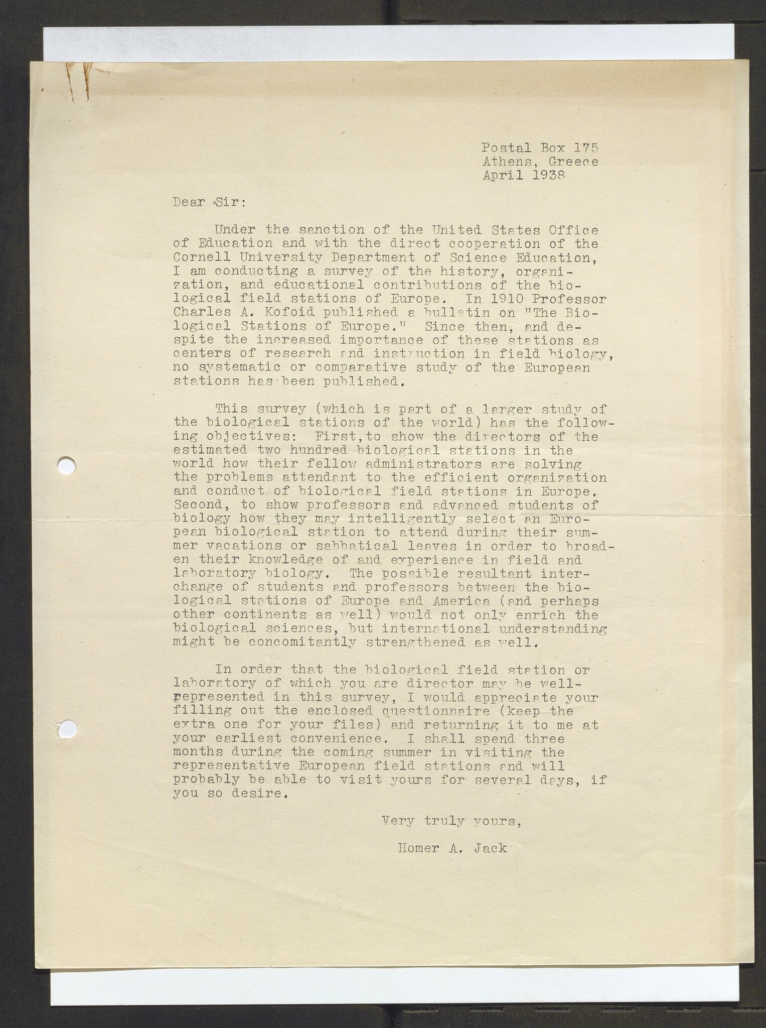 Bergens Museum, AV/SAB-A-17301/13/D/L0002: Korrespondanse , 1928-1940, p. 577