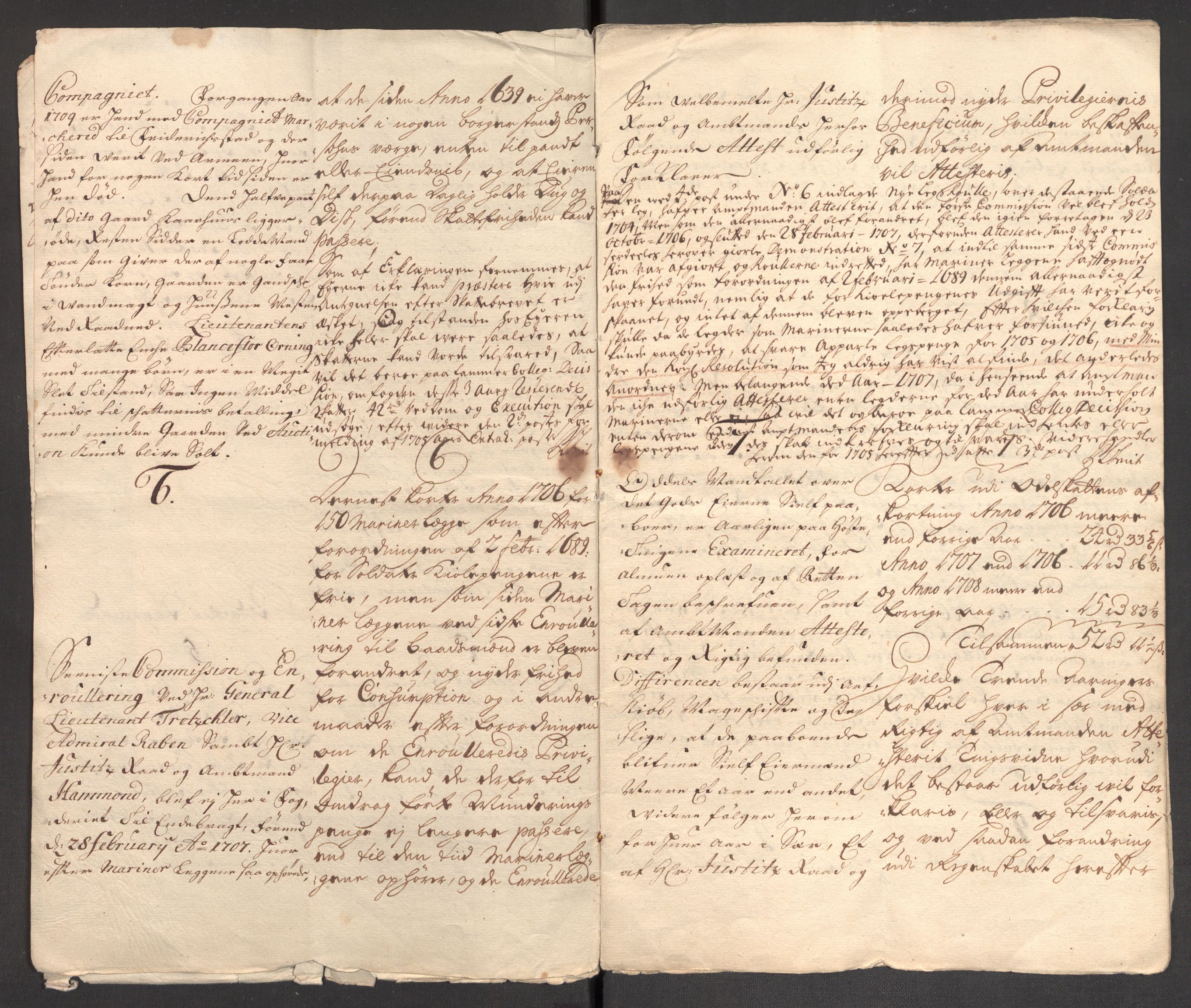 Rentekammeret inntil 1814, Reviderte regnskaper, Fogderegnskap, AV/RA-EA-4092/R47/L2861: Fogderegnskap Ryfylke, 1706-1709, p. 251