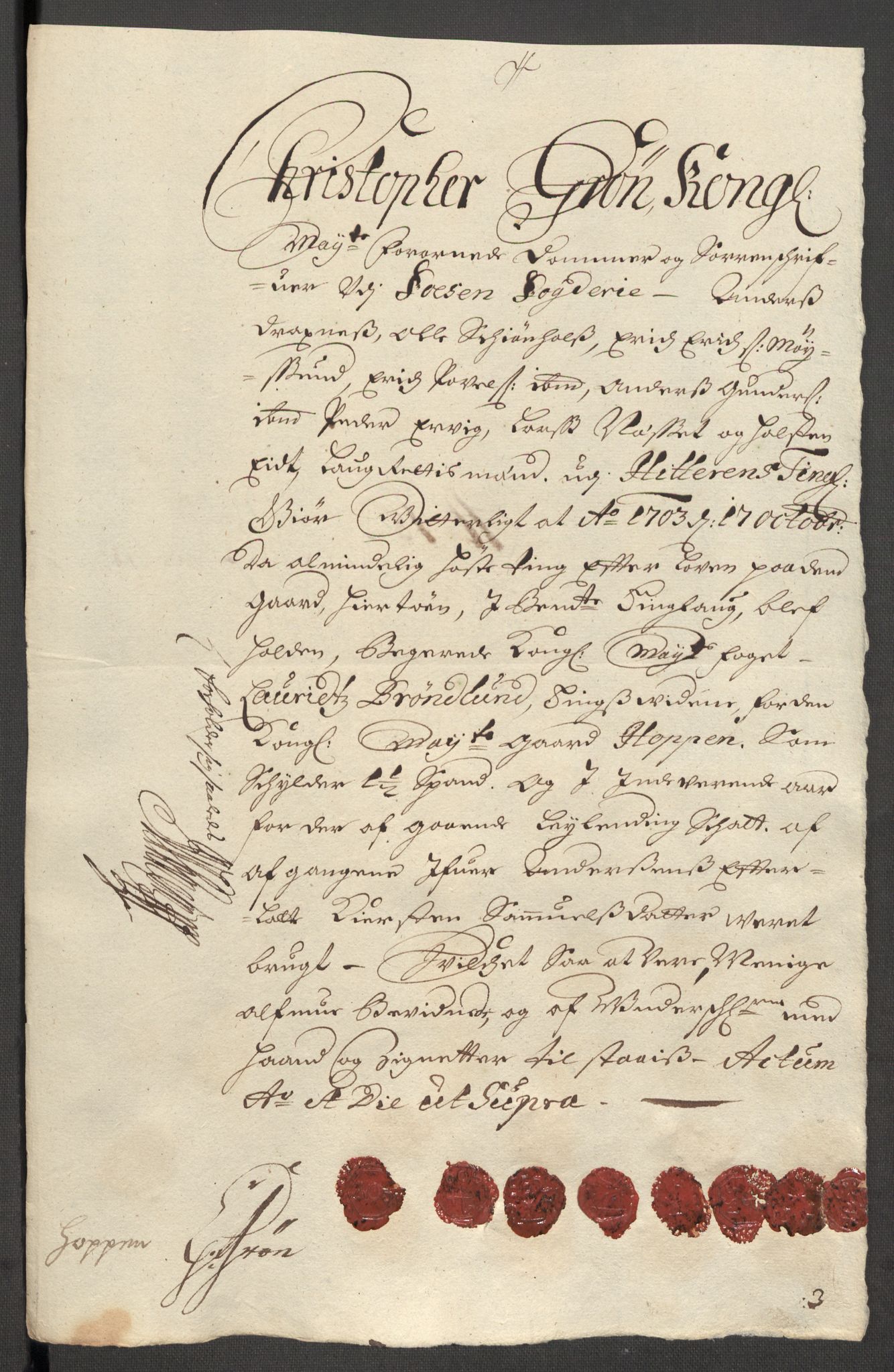 Rentekammeret inntil 1814, Reviderte regnskaper, Fogderegnskap, AV/RA-EA-4092/R57/L3855: Fogderegnskap Fosen, 1702-1703, p. 352