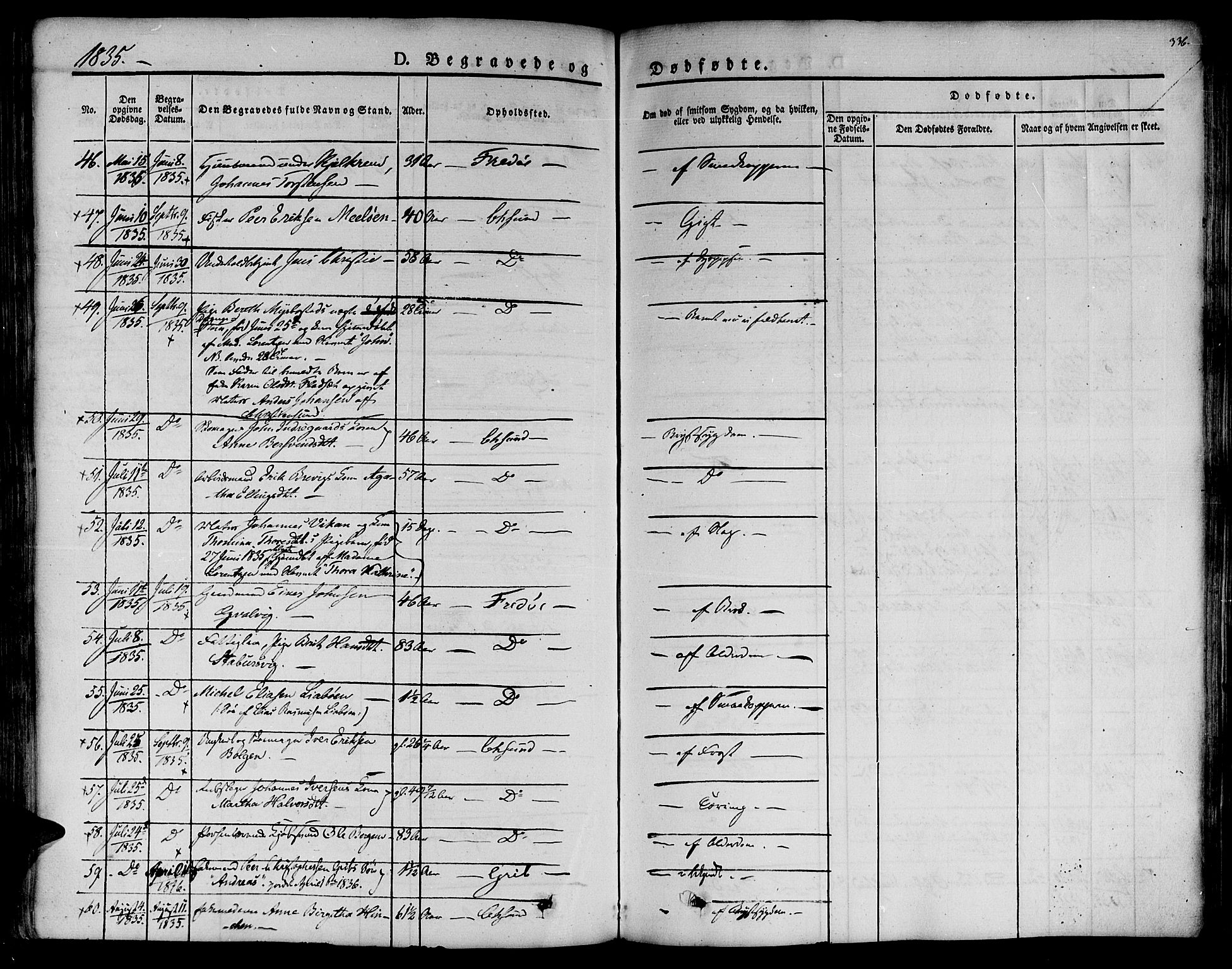 Ministerialprotokoller, klokkerbøker og fødselsregistre - Møre og Romsdal, AV/SAT-A-1454/572/L0843: Parish register (official) no. 572A06, 1832-1842, p. 336