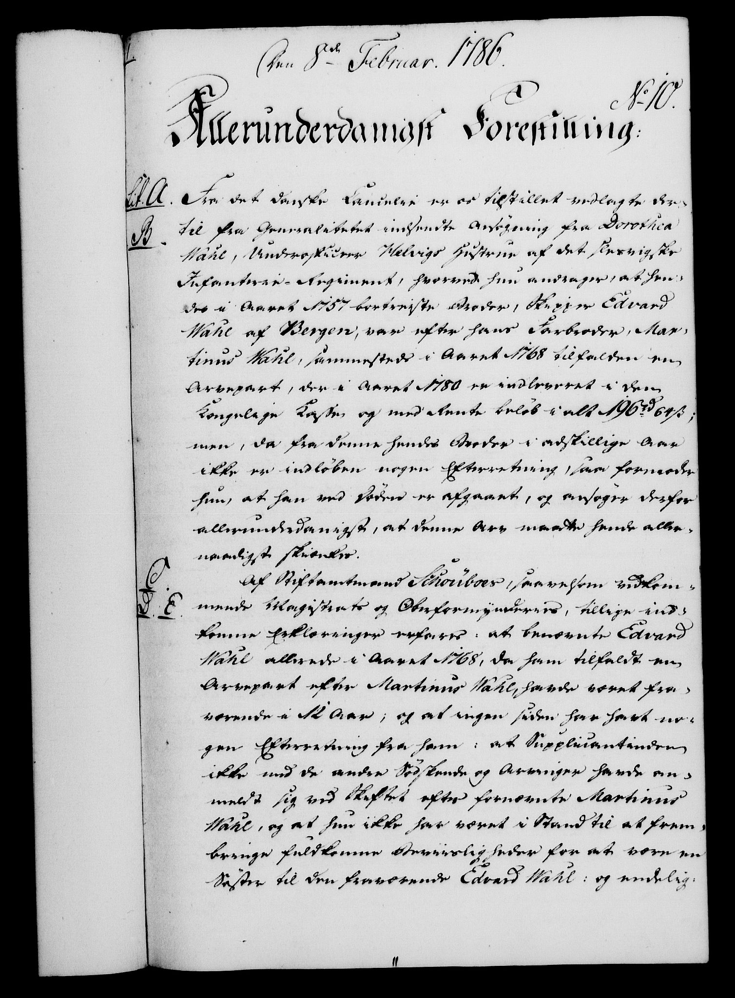 Rentekammeret, Kammerkanselliet, AV/RA-EA-3111/G/Gf/Gfa/L0068: Norsk relasjons- og resolusjonsprotokoll (merket RK 52.68), 1786, p. 78