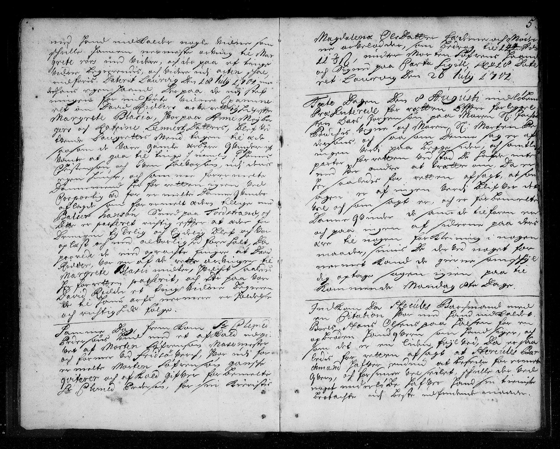 Larvik byfogd, AV/SAKO-A-218/F/Fa/L0007: Tingbok., 1701-1703, p. 5