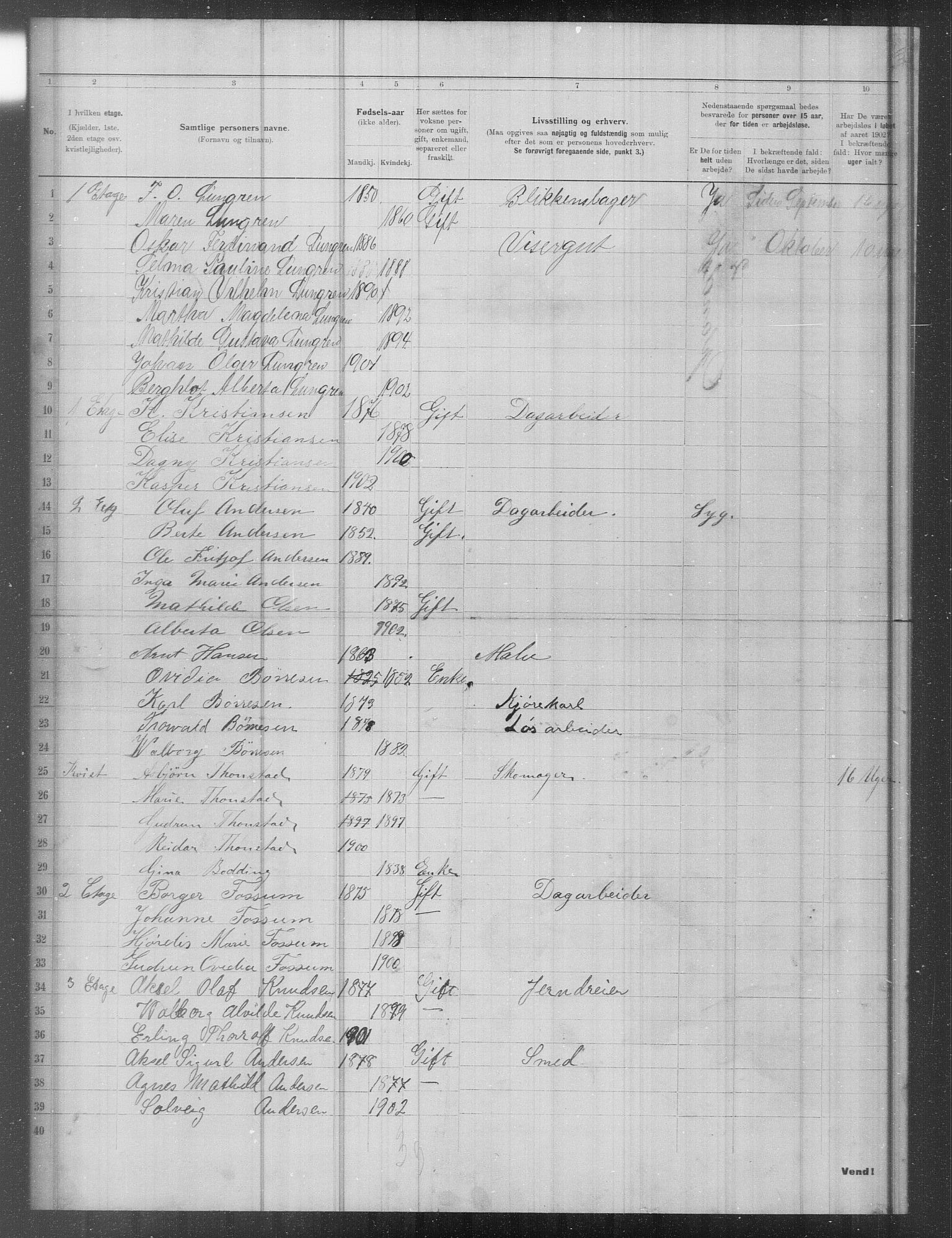 OBA, Municipal Census 1902 for Kristiania, 1902, p. 14370