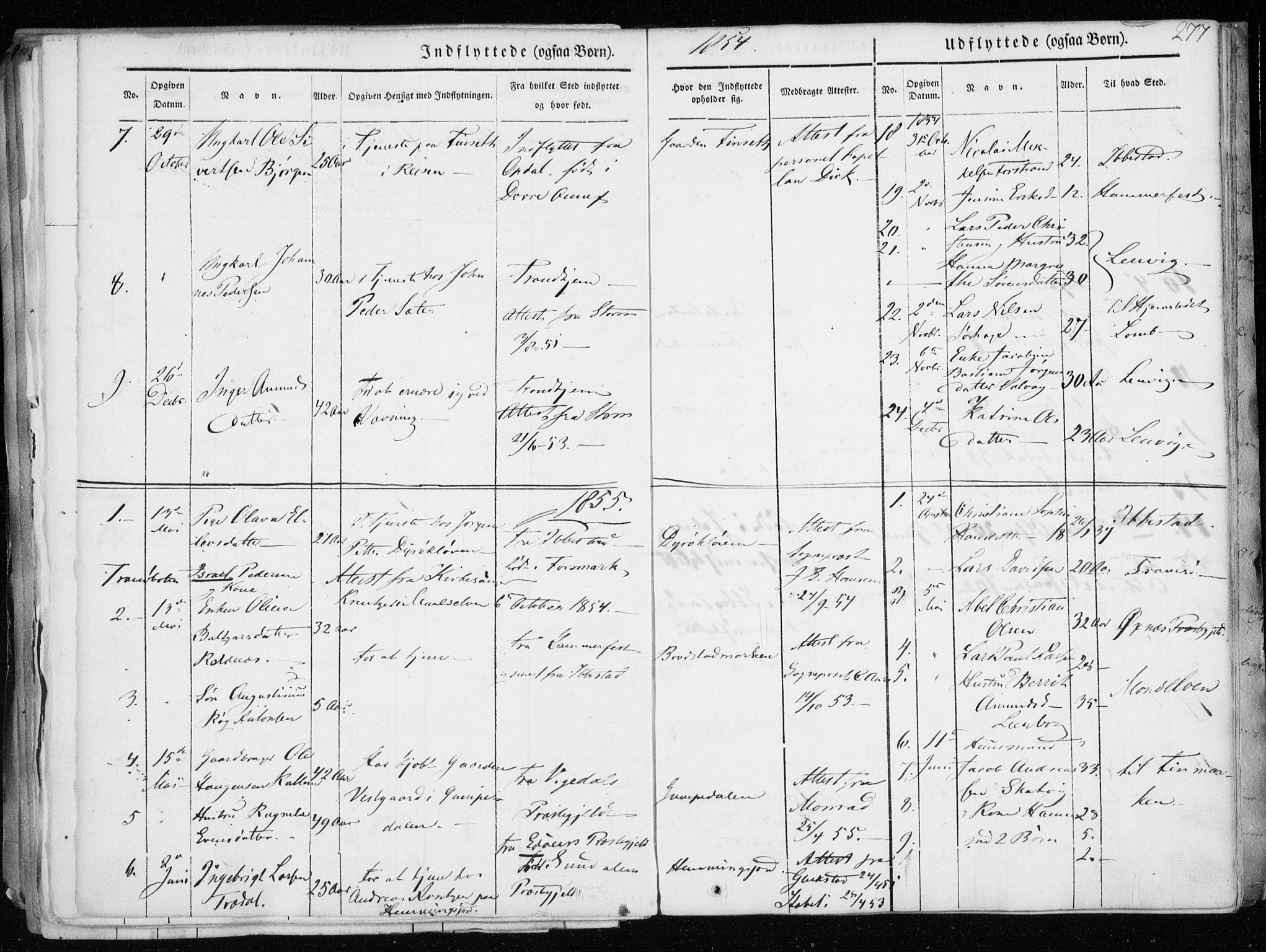 Tranøy sokneprestkontor, SATØ/S-1313/I/Ia/Iaa/L0006kirke: Parish register (official) no. 6, 1844-1855, p. 277