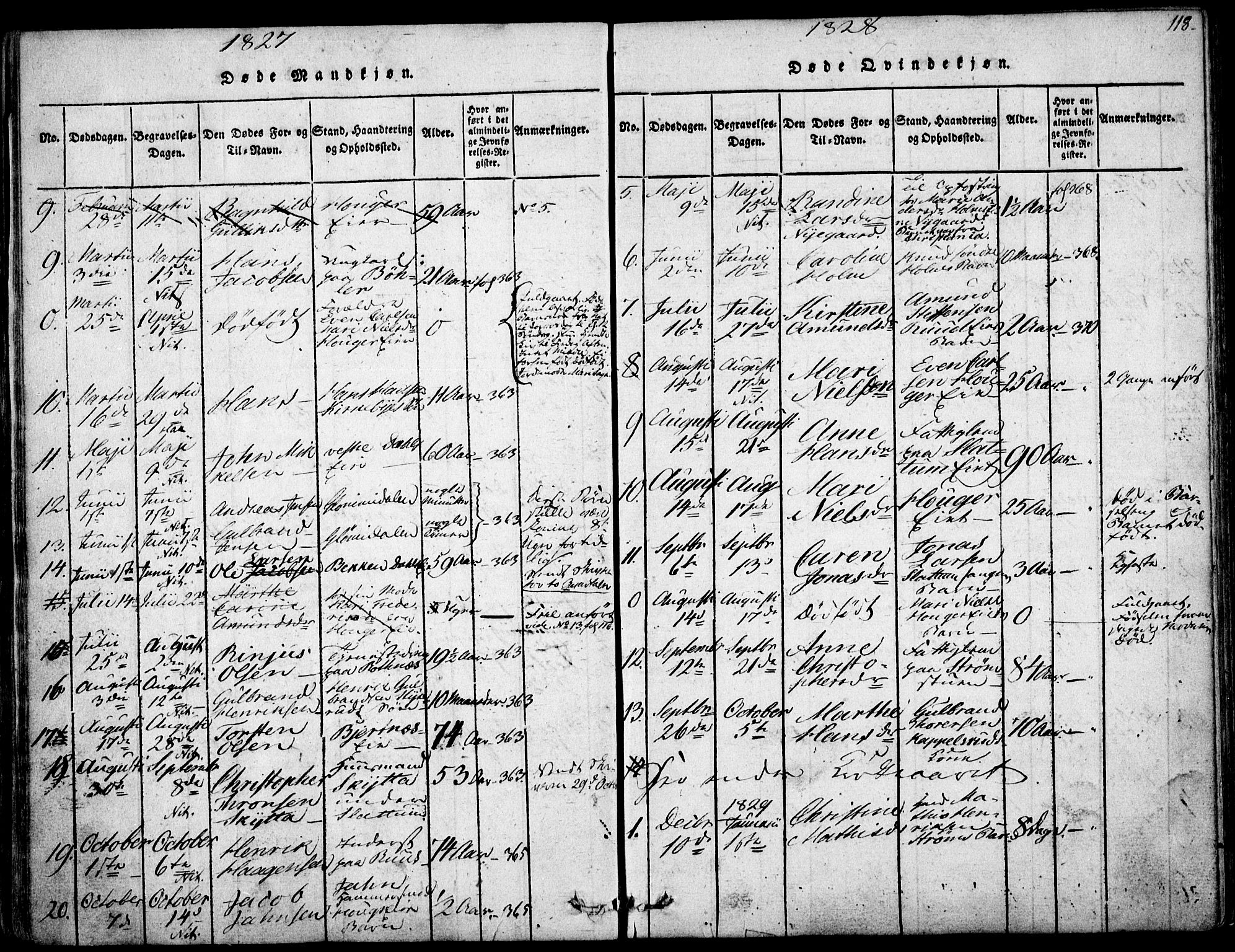 Nittedal prestekontor Kirkebøker, AV/SAO-A-10365a/F/Fa/L0003: Parish register (official) no. I 3, 1814-1836, p. 118