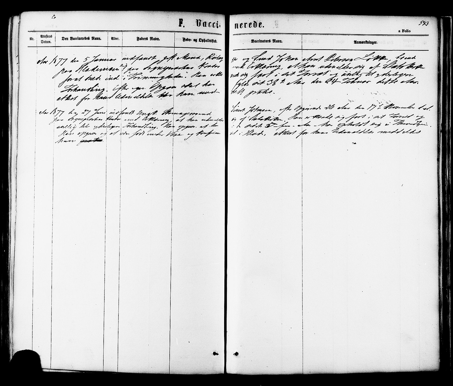 Ministerialprotokoller, klokkerbøker og fødselsregistre - Sør-Trøndelag, SAT/A-1456/606/L0293: Parish register (official) no. 606A08, 1866-1877, p. 543