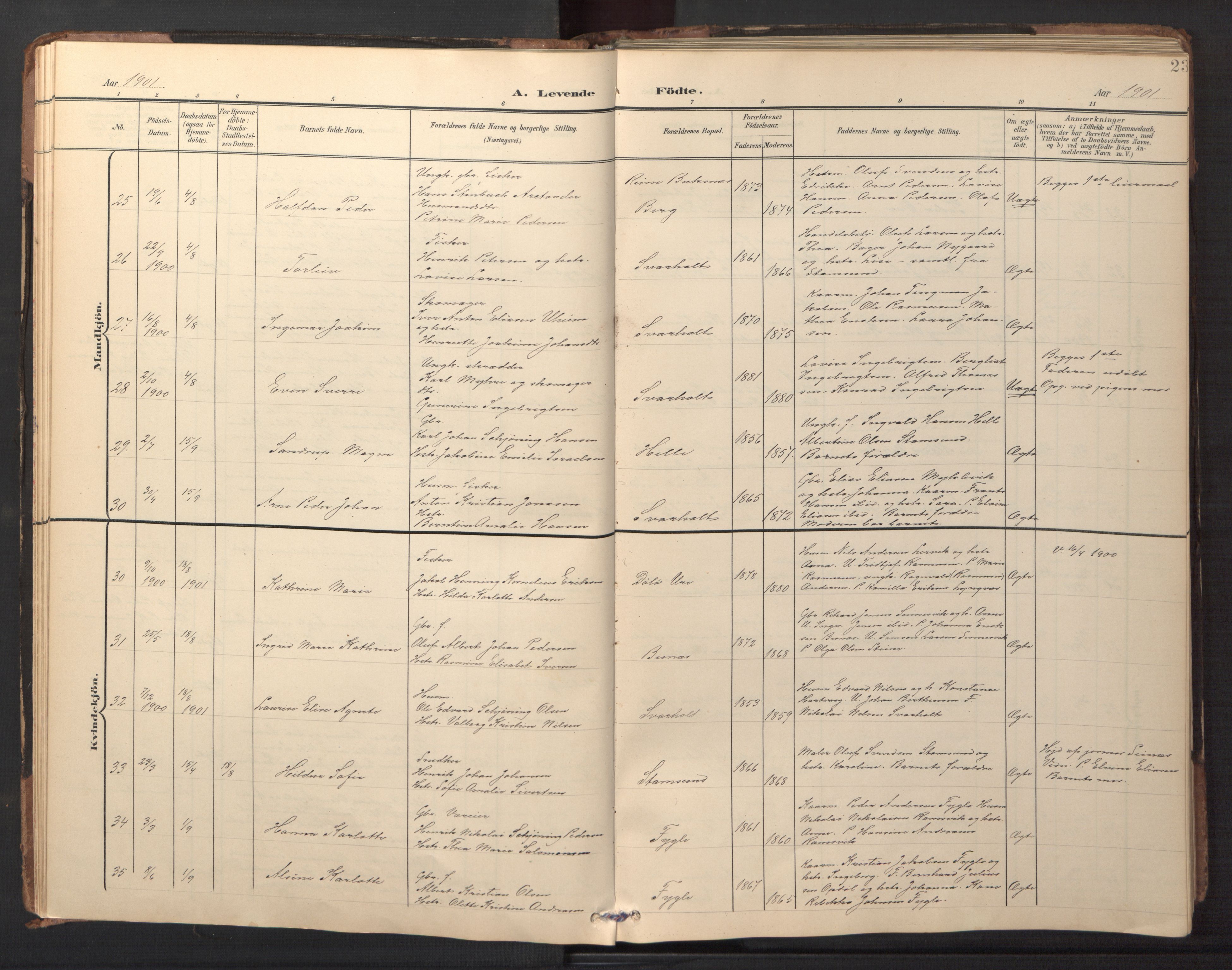 Ministerialprotokoller, klokkerbøker og fødselsregistre - Nordland, AV/SAT-A-1459/882/L1185: Parish register (copy) no. 882C03, 1898-1910, p. 23