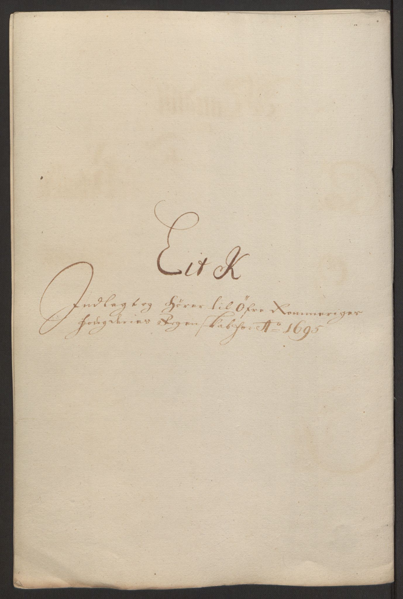 Rentekammeret inntil 1814, Reviderte regnskaper, Fogderegnskap, AV/RA-EA-4092/R12/L0707: Fogderegnskap Øvre Romerike, 1695, p. 231