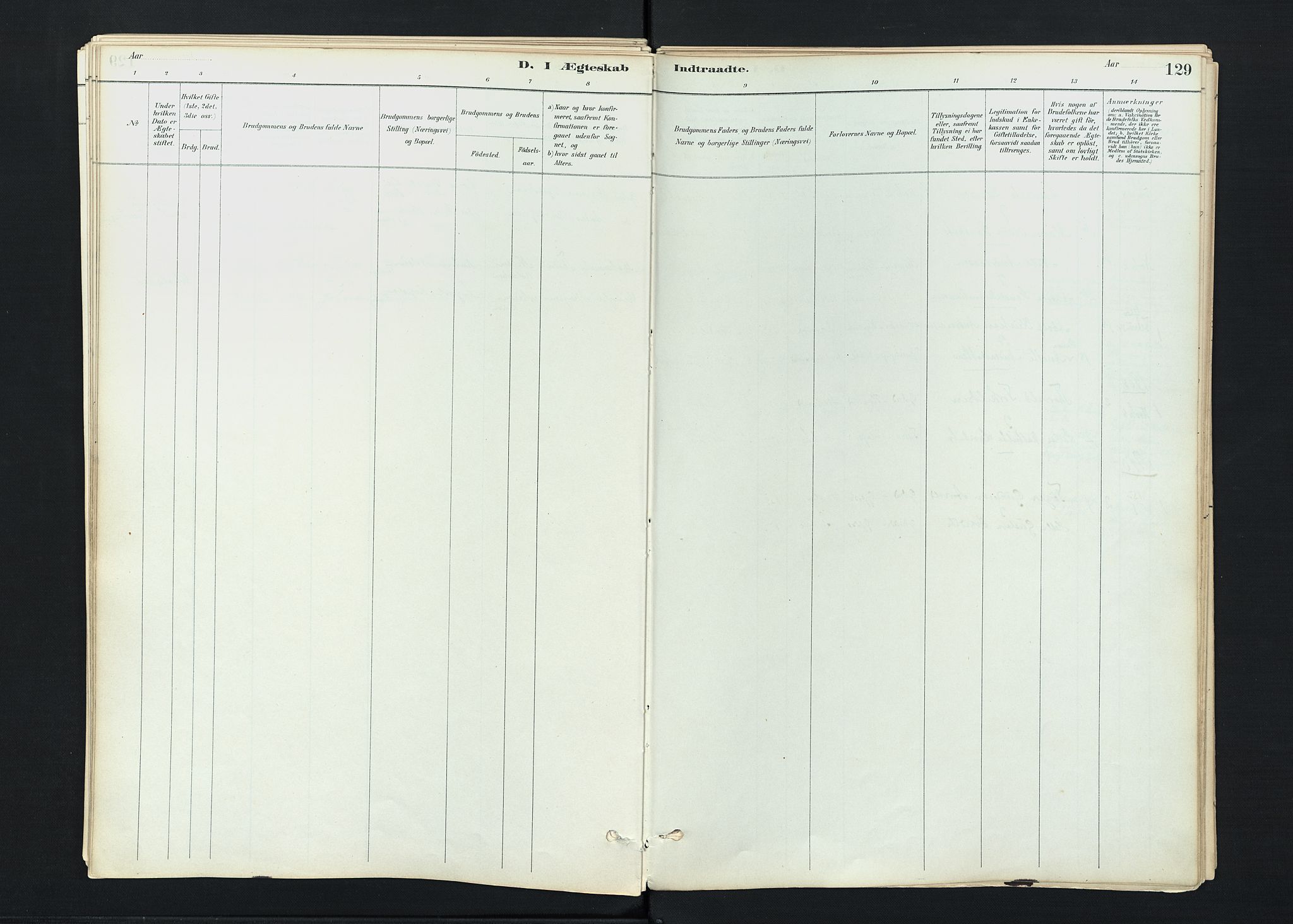 Stokke kirkebøker, AV/SAKO-A-320/F/Fc/L0001: Parish register (official) no. III 1, 1884-1910, p. 129