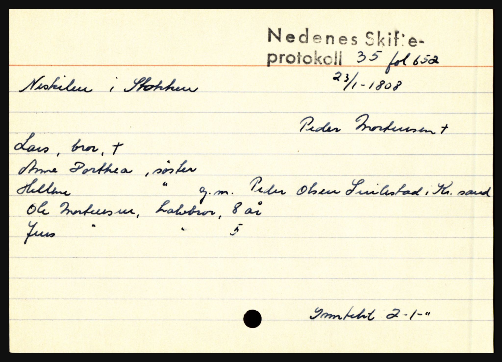 Nedenes sorenskriveri før 1824, AV/SAK-1221-0007/H, p. 22155