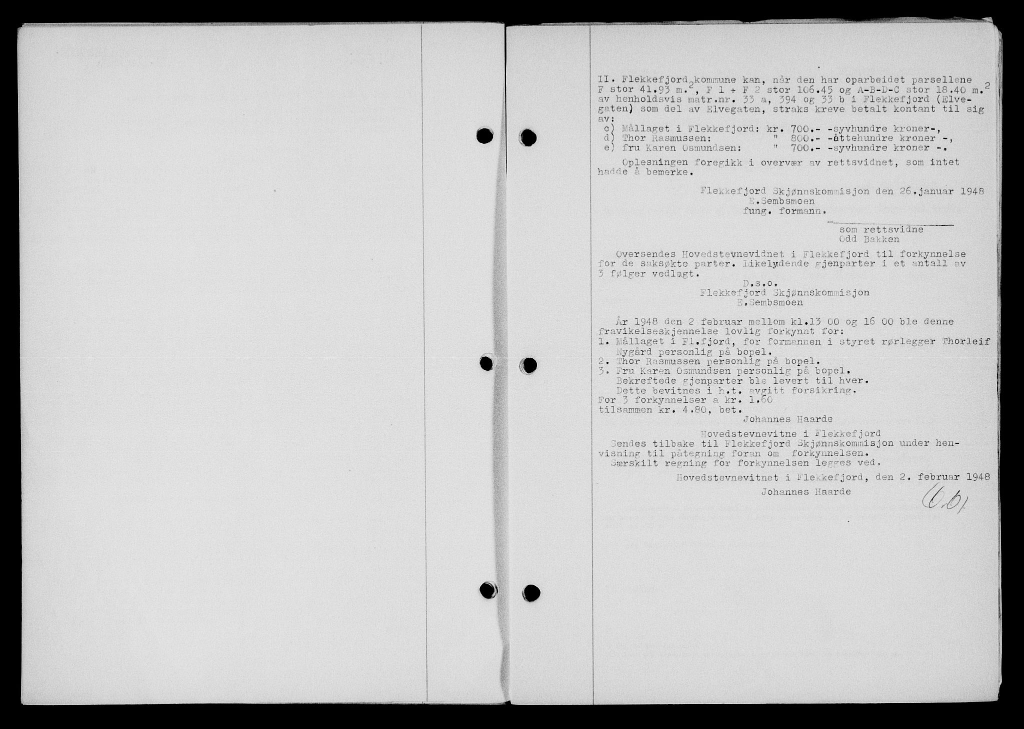 Flekkefjord sorenskriveri, SAK/1221-0001/G/Gb/Gba/L0063: Mortgage book no. A-11, 1947-1948, Diary no: : 183/1948