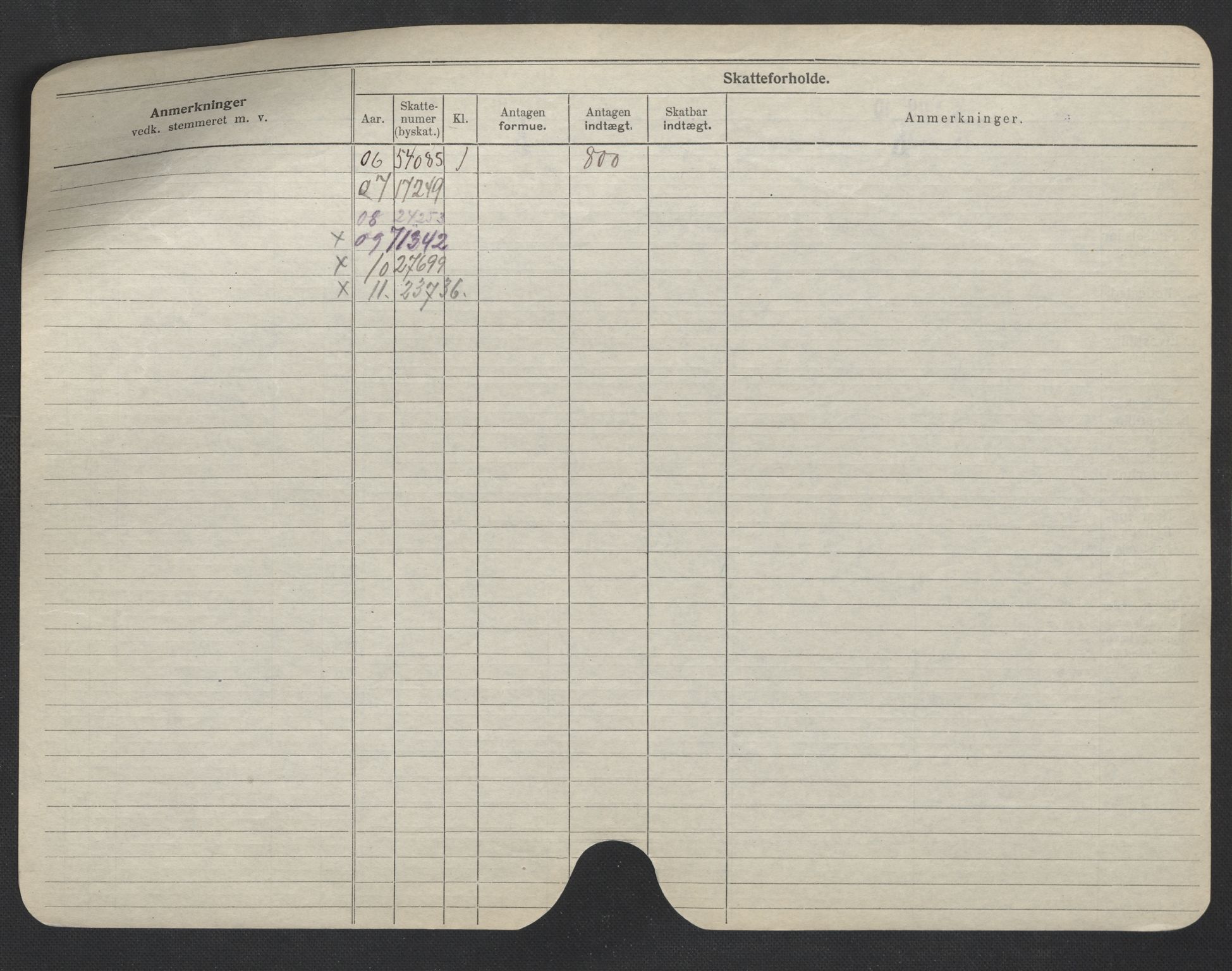 Oslo folkeregister, Registerkort, SAO/A-11715/F/Fa/Fac/L0007: Menn, 1906-1914, p. 373b