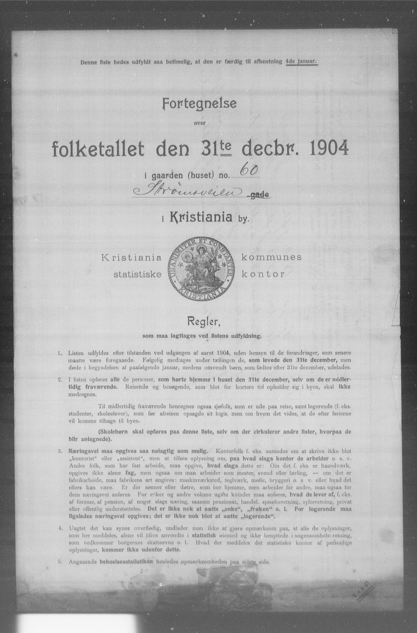 OBA, Municipal Census 1904 for Kristiania, 1904, p. 19895