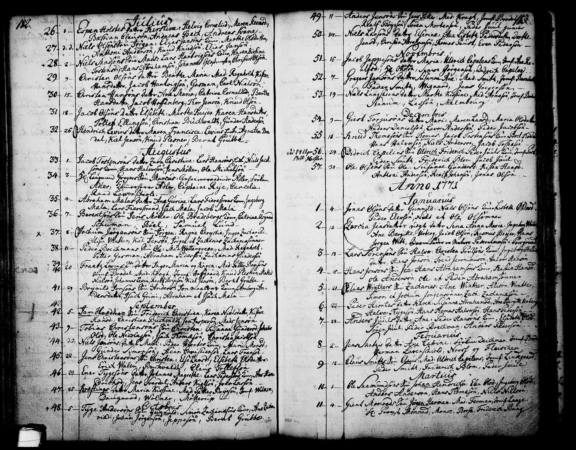 Skien kirkebøker, AV/SAKO-A-302/F/Fa/L0003: Parish register (official) no. 3, 1755-1791, p. 182-183