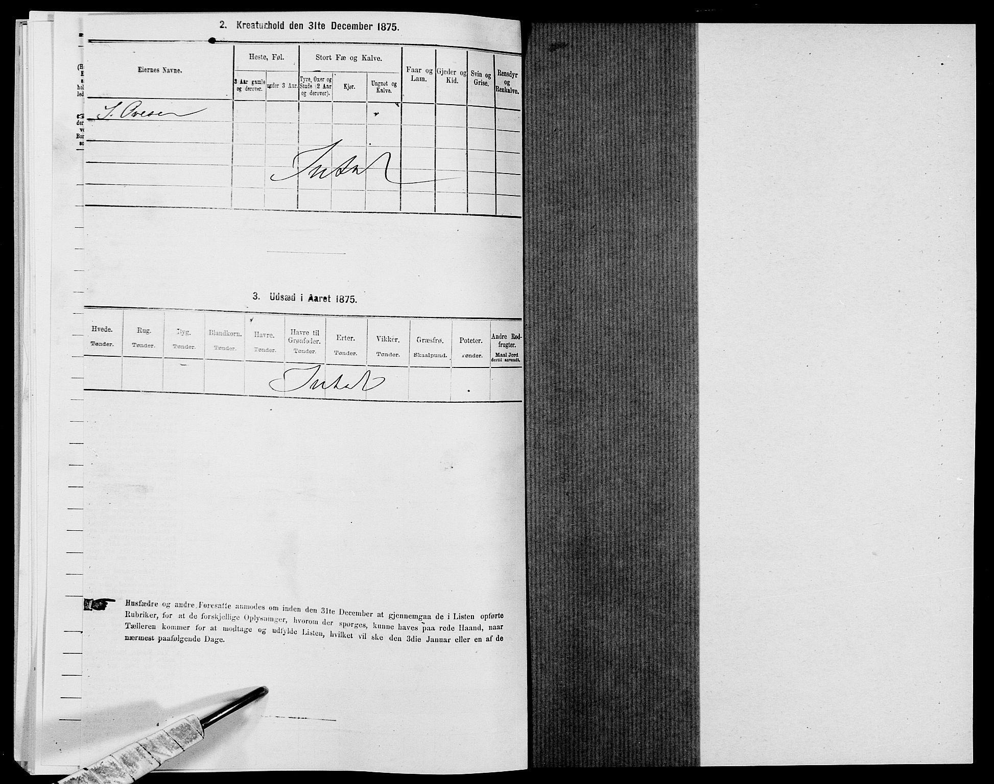 SAK, 1875 census for 1018P Søgne, 1875, p. 472