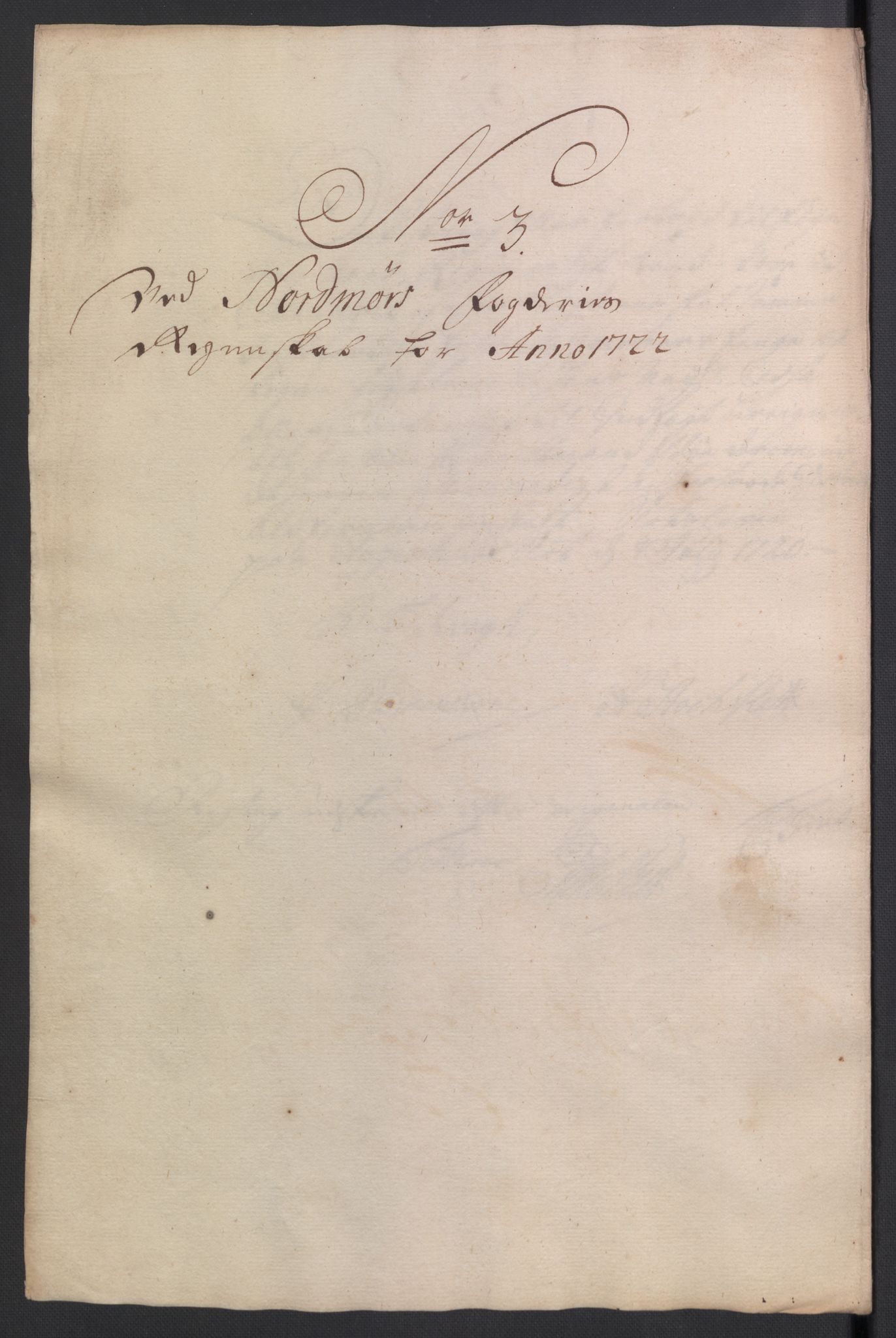 Rentekammeret inntil 1814, Reviderte regnskaper, Fogderegnskap, RA/EA-4092/R56/L3755: Fogderegnskap Nordmøre, 1722, p. 104