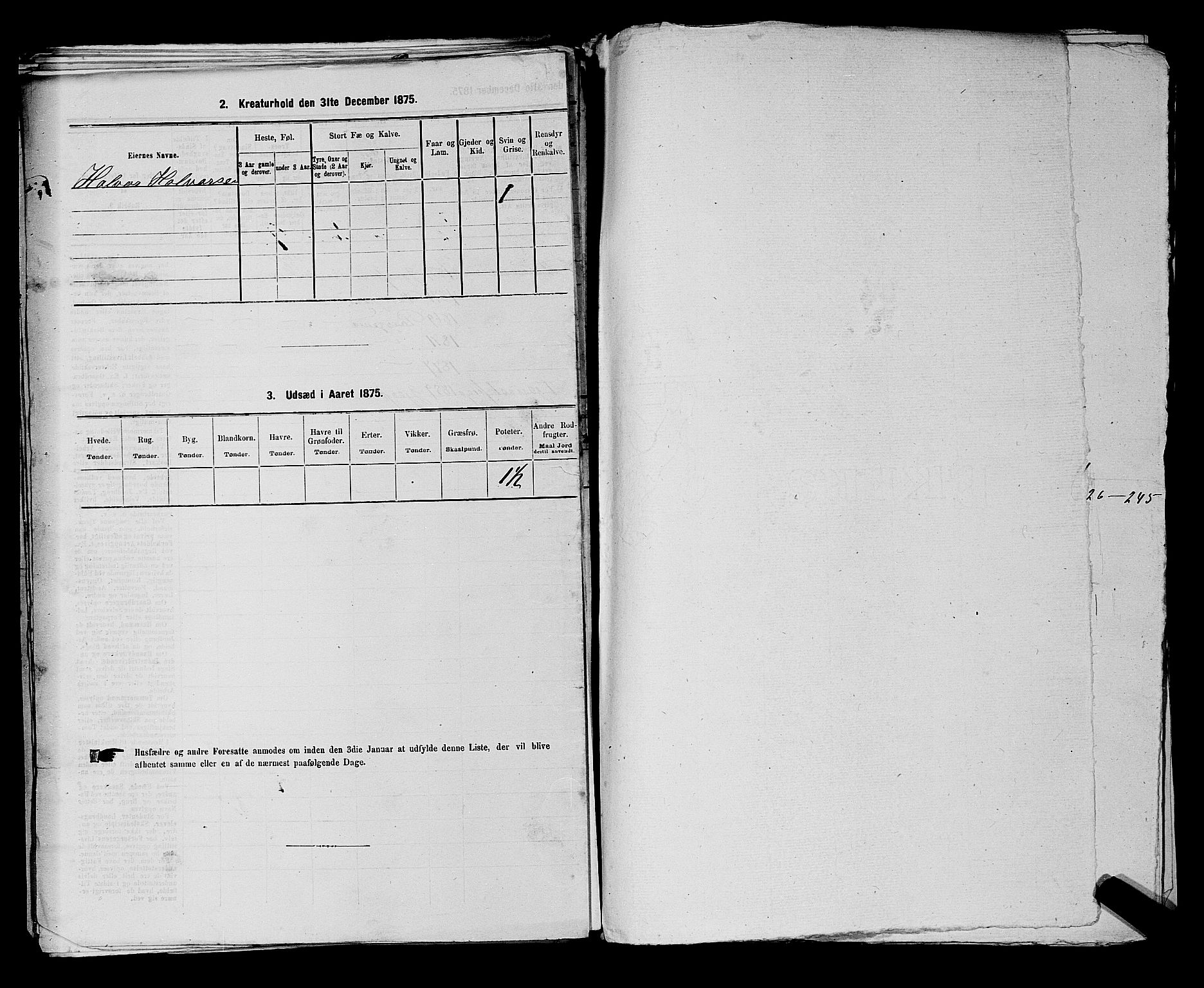 SAKO, 1875 census for 0805P Porsgrunn, 1875, p. 520