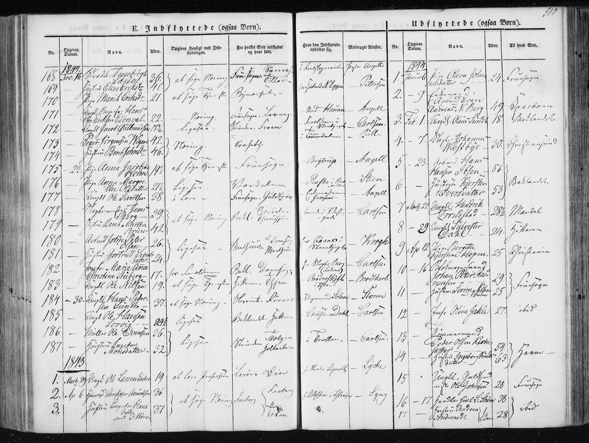 Ministerialprotokoller, klokkerbøker og fødselsregistre - Sør-Trøndelag, SAT/A-1456/601/L0049: Parish register (official) no. 601A17, 1839-1847, p. 510