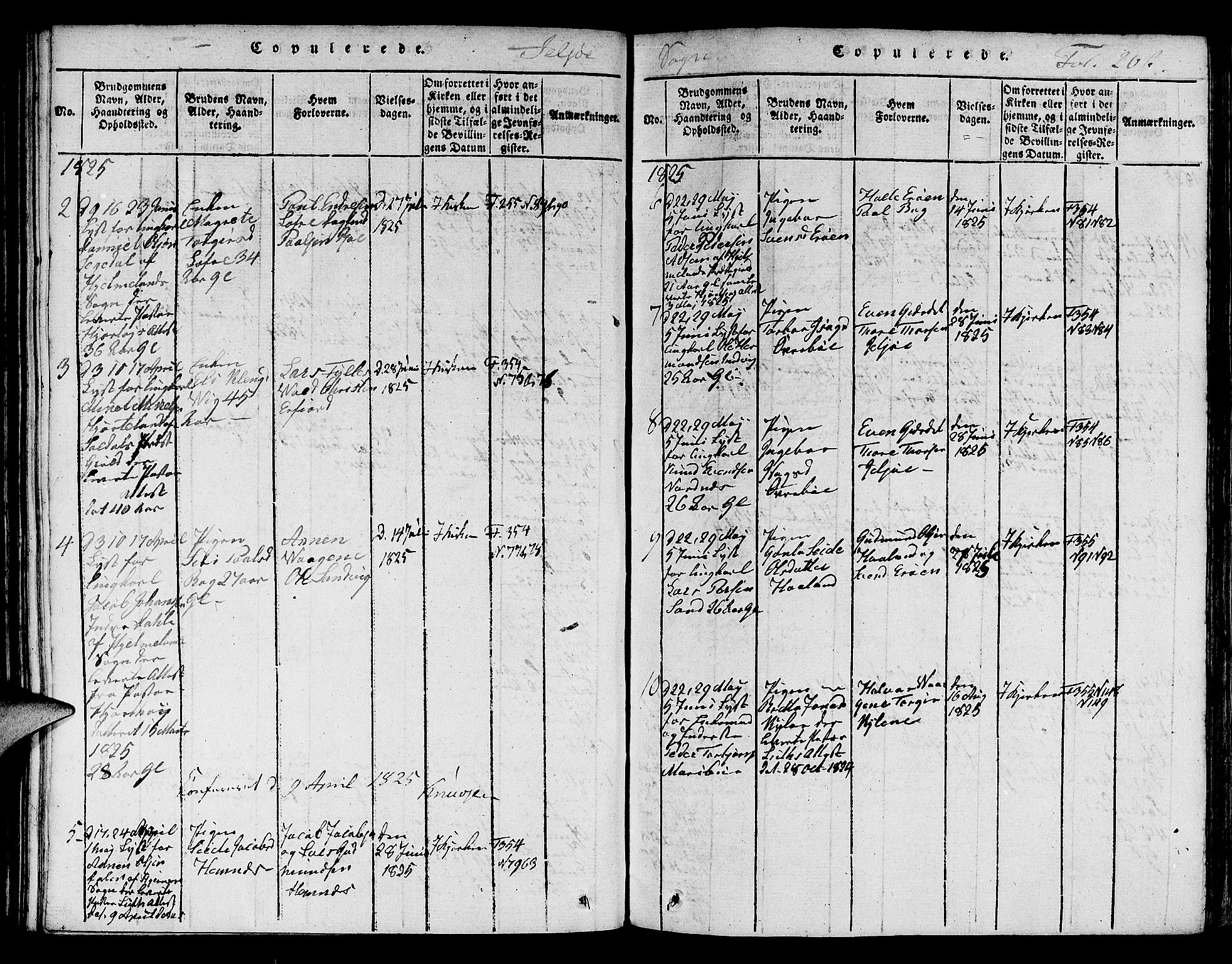 Jelsa sokneprestkontor, AV/SAST-A-101842/01/V: Parish register (copy) no. B 1 /1, 1816-1828, p. 206