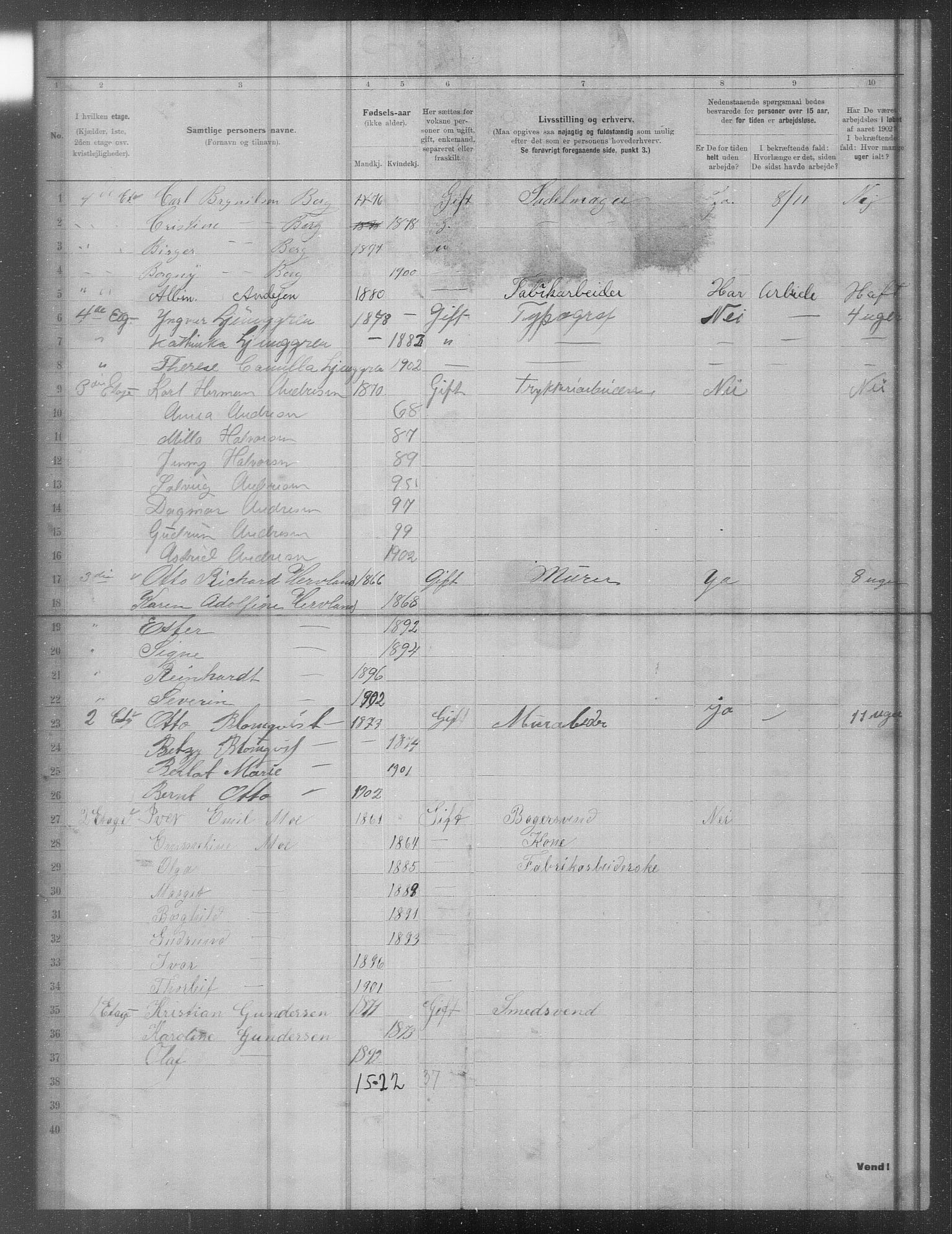 OBA, Municipal Census 1902 for Kristiania, 1902, p. 17546