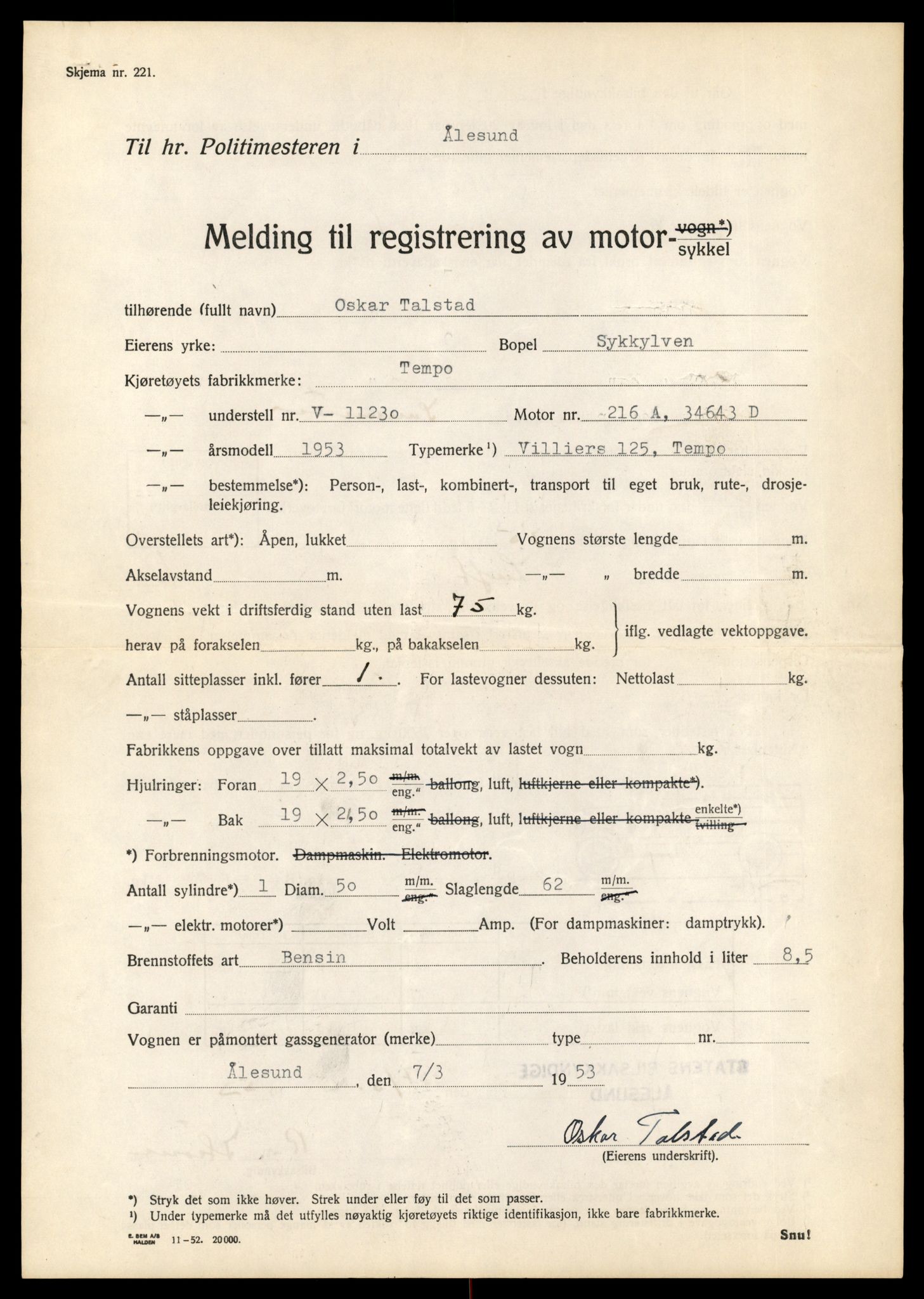 Møre og Romsdal vegkontor - Ålesund trafikkstasjon, AV/SAT-A-4099/F/Fe/L0031: Registreringskort for kjøretøy T 11800 - T 11996, 1927-1998, p. 1755