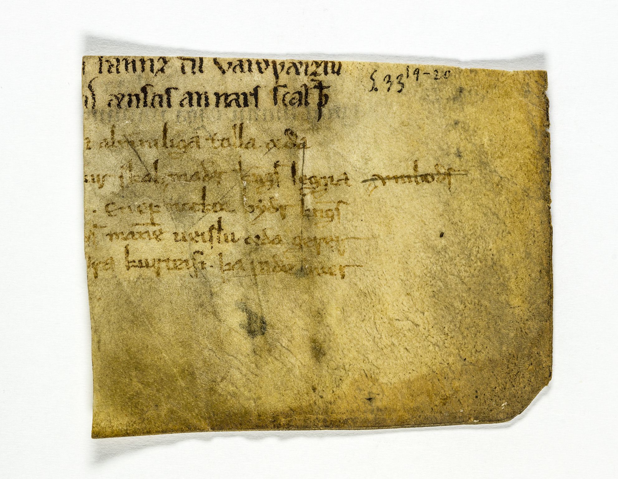 Riksarkivets diplomsamling, AV/RA-EA-5965/F26/L0004: Norrøne membranfragmenter bestand 31-50, 1100-1536, p. 161