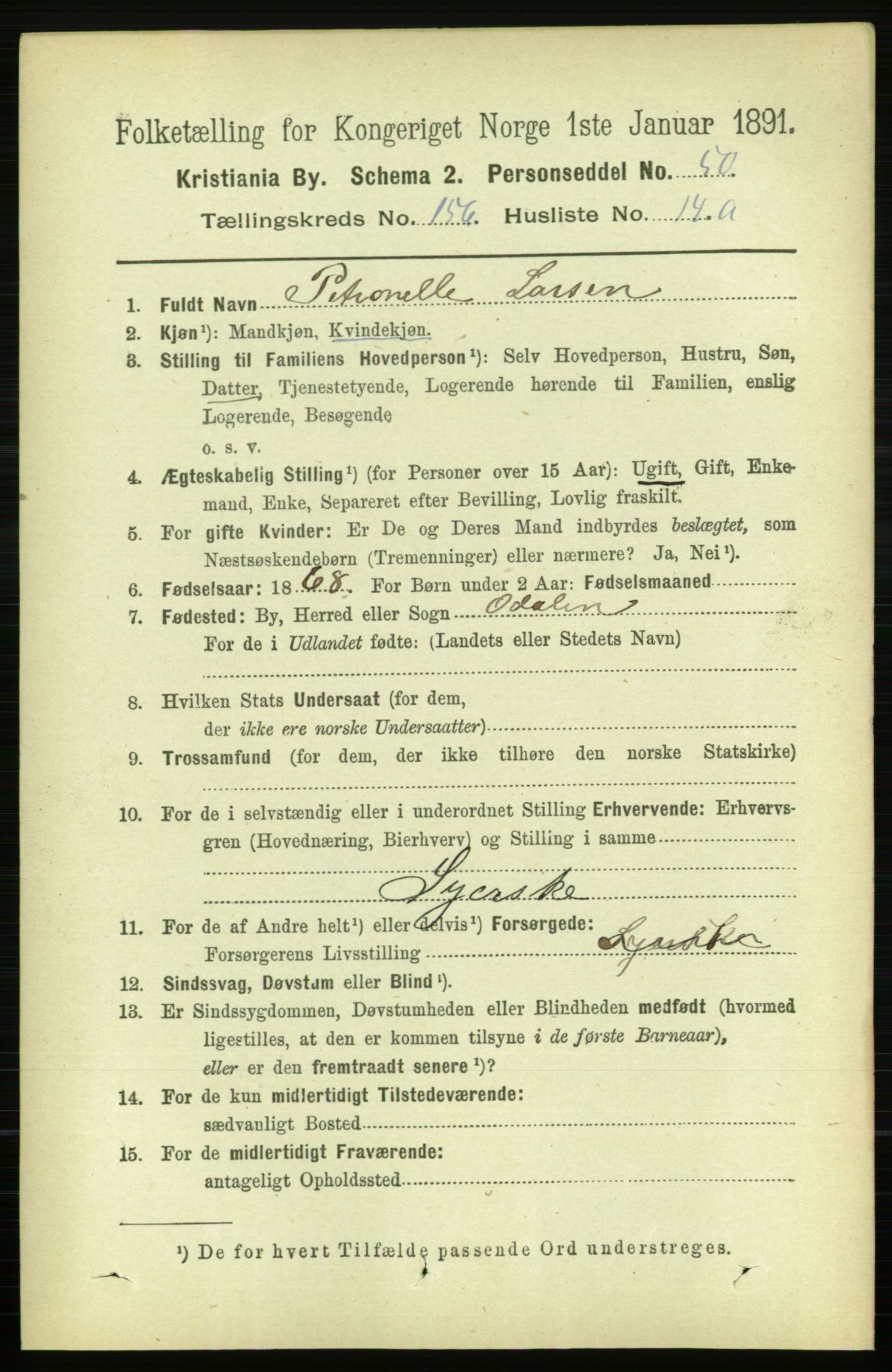 RA, 1891 census for 0301 Kristiania, 1891, p. 89068