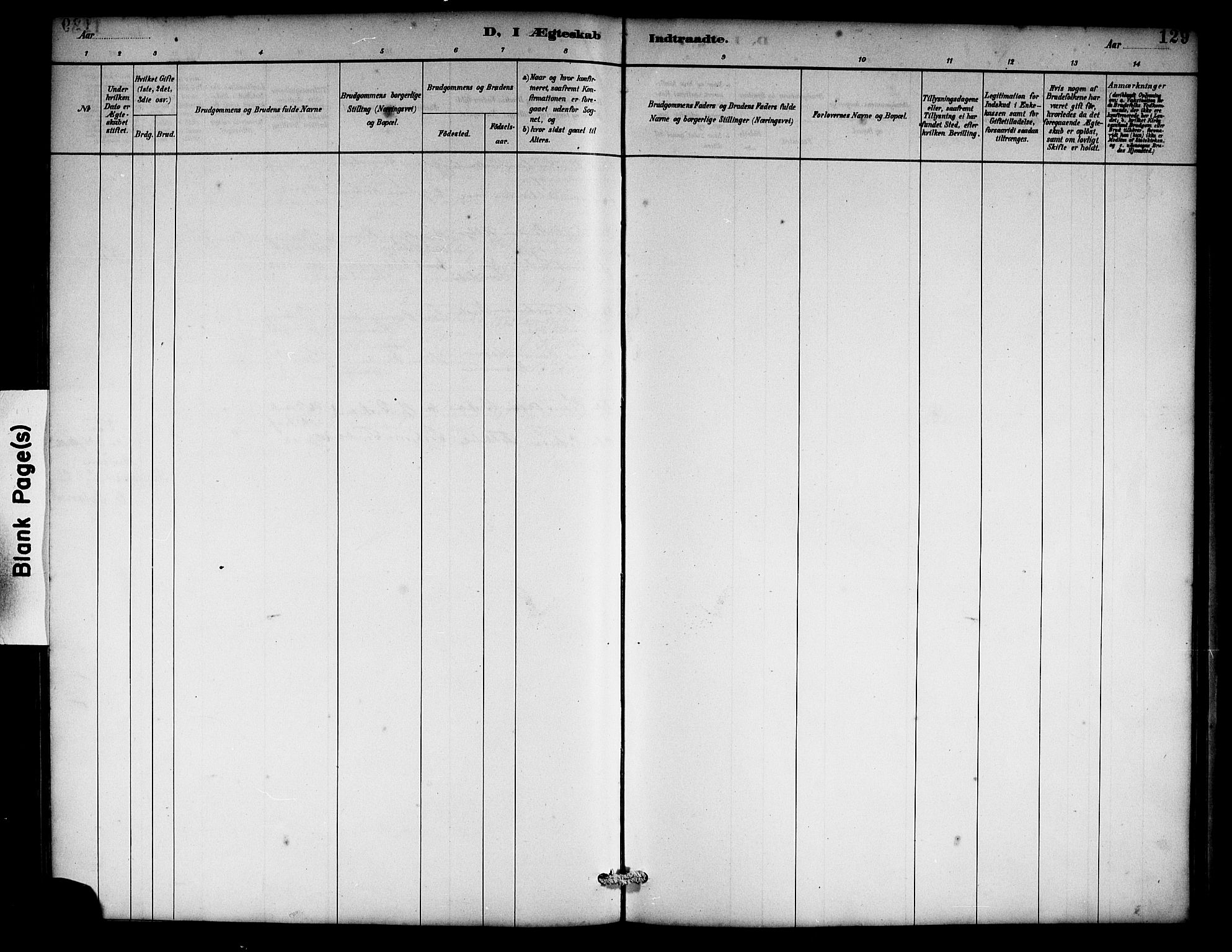 Sveio Sokneprestembete, AV/SAB-A-78501/H/Hab: Parish register (copy) no. C 3, 1887-1902, p. 129