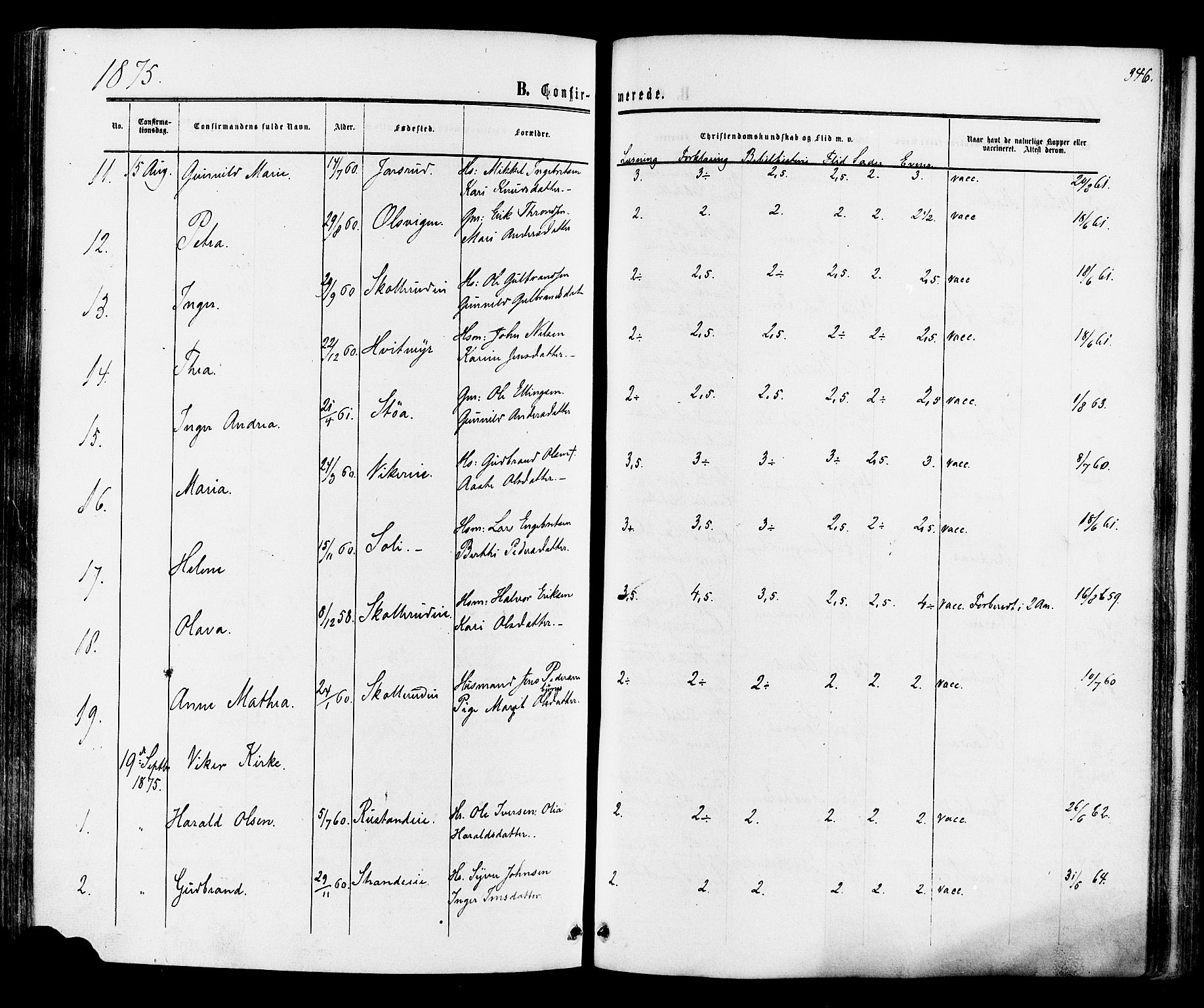 Ådal kirkebøker, SAKO/A-248/F/Fa/L0001: Parish register (official) no. I 1, 1857-1883, p. 346