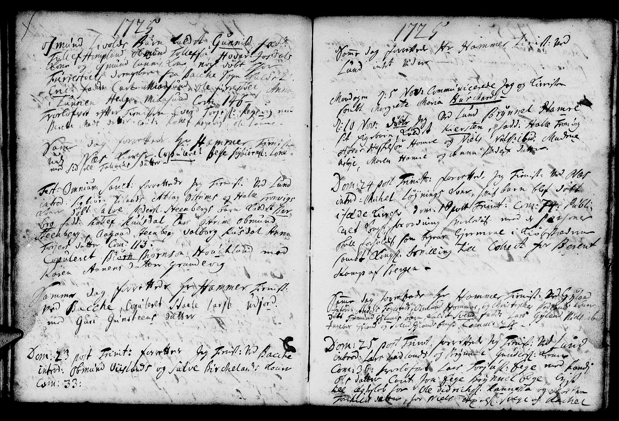 Lund sokneprestkontor, AV/SAST-A-101809/S06/L0001: Parish register (official) no. A 1, 1724-1737