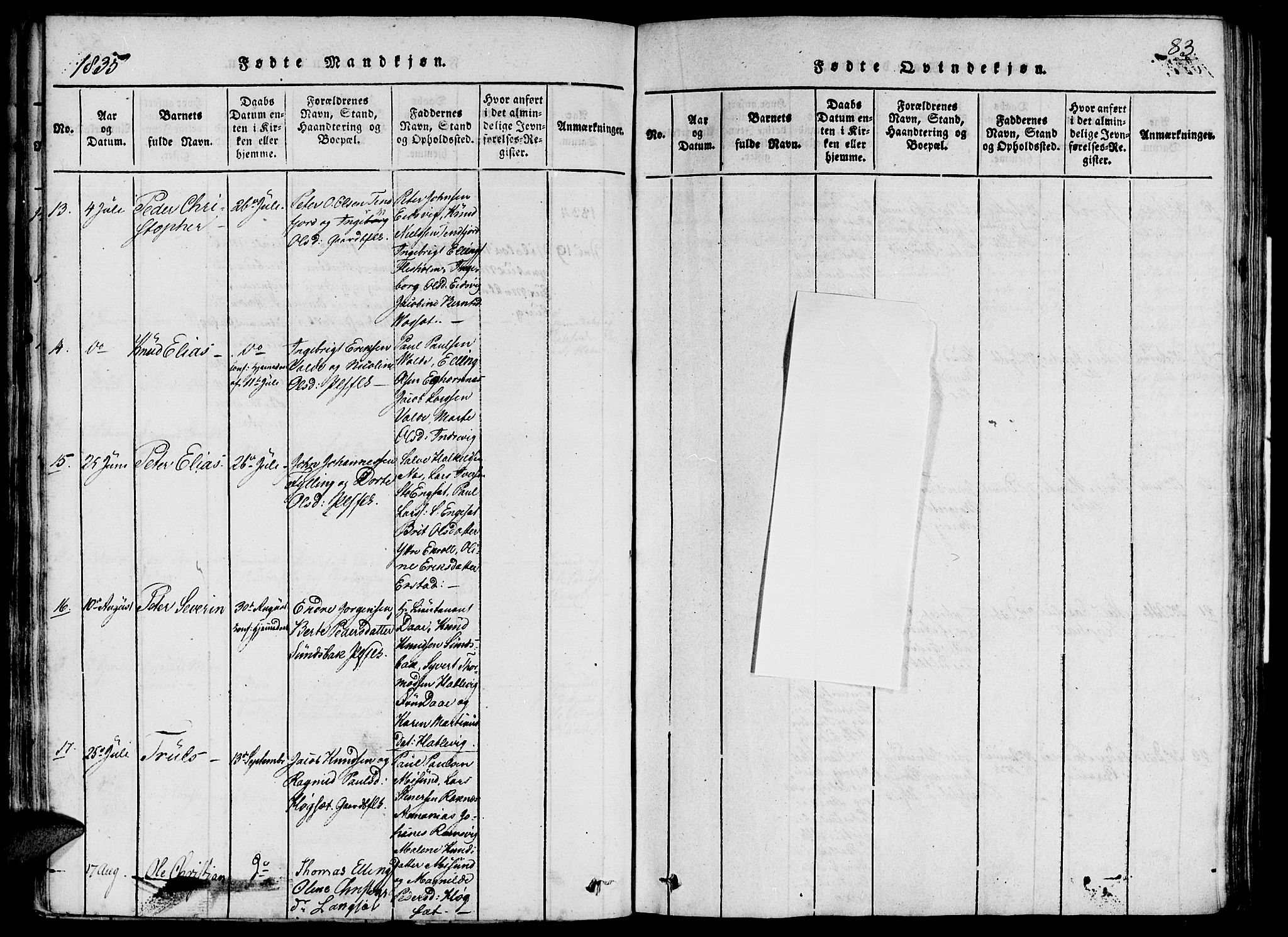 Ministerialprotokoller, klokkerbøker og fødselsregistre - Møre og Romsdal, AV/SAT-A-1454/524/L0351: Parish register (official) no. 524A03, 1816-1838, p. 83