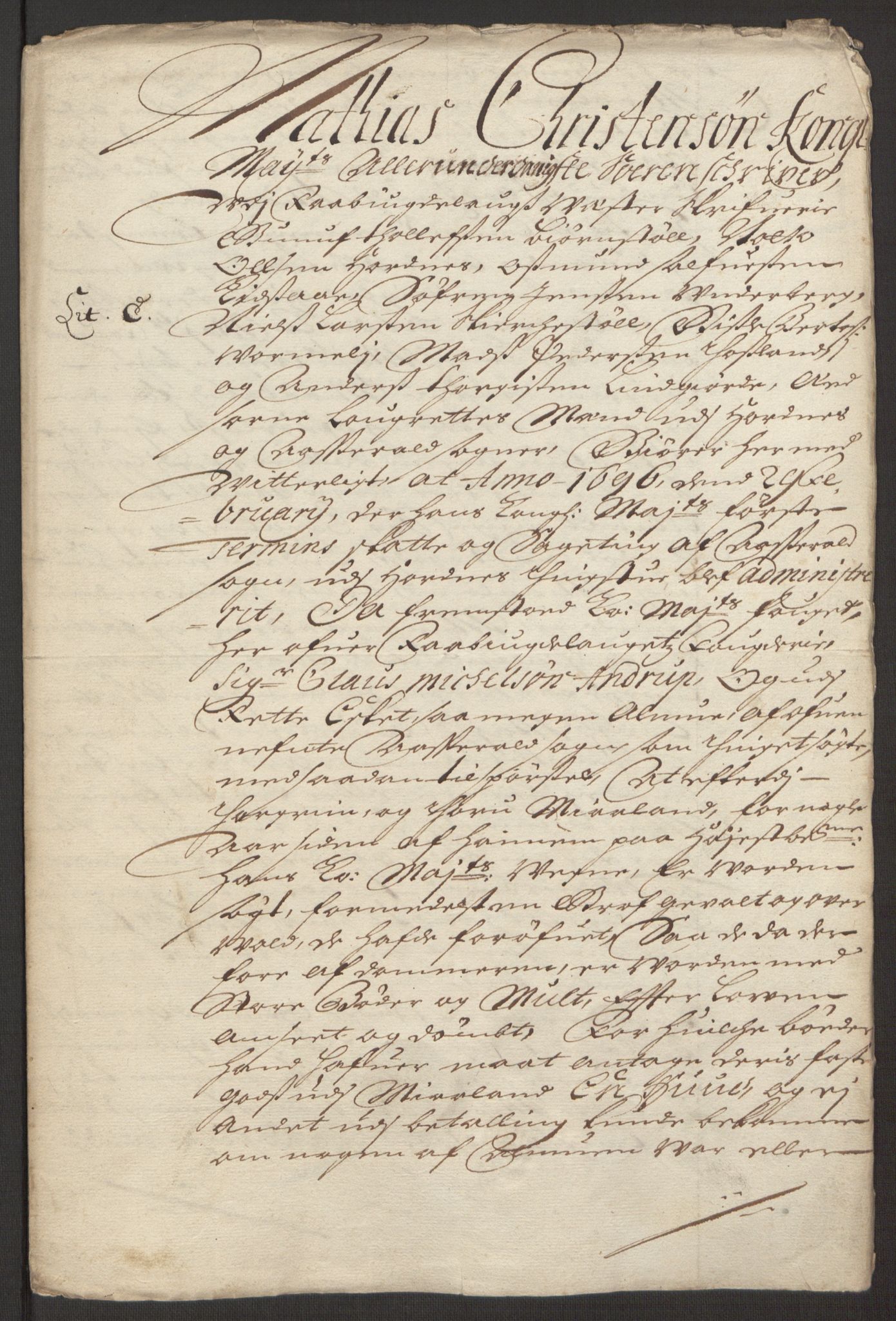 Rentekammeret inntil 1814, Reviderte regnskaper, Fogderegnskap, RA/EA-4092/R40/L2444: Fogderegnskap Råbyggelag, 1693-1696, p. 282