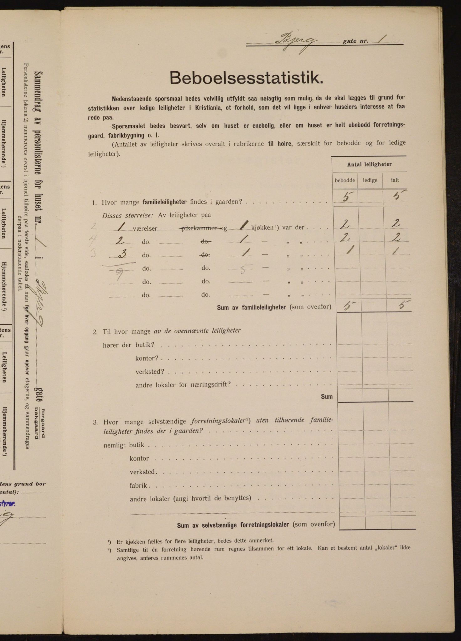 OBA, Municipal Census 1912 for Kristiania, 1912, p. 5306