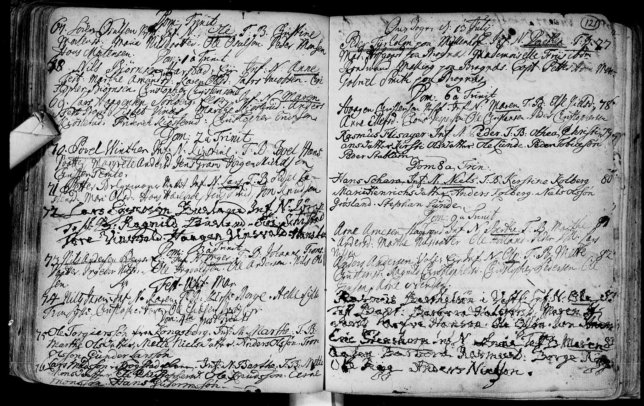 Eiker kirkebøker, AV/SAKO-A-4/F/Fa/L0003: Parish register (official) no. I 3, 1724-1753, p. 121