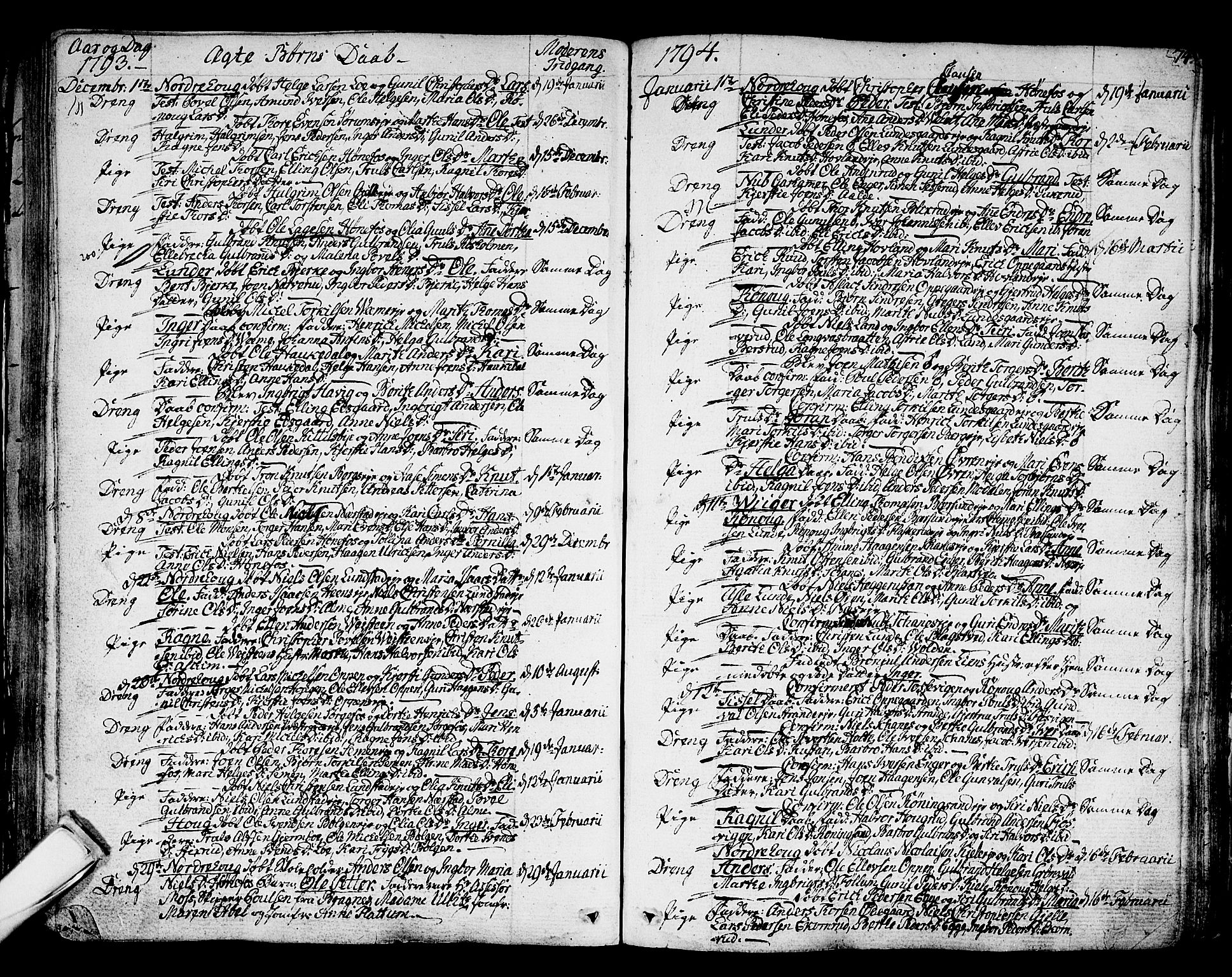 Norderhov kirkebøker, AV/SAKO-A-237/F/Fa/L0006: Parish register (official) no. 6, 1789-1811, p. 74