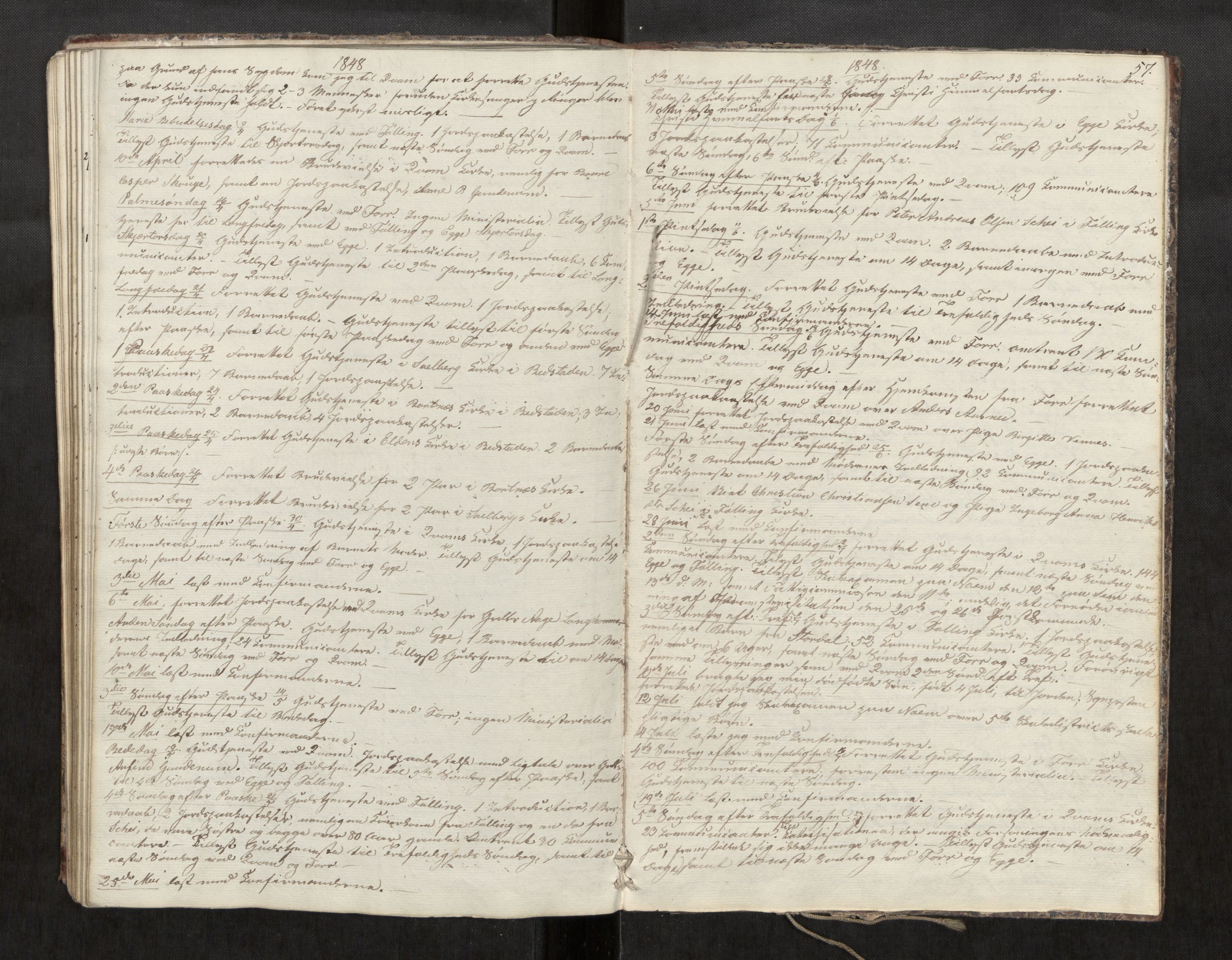 Stod sokneprestkontor, SAT/A-1164/2/I/I1/I1d/L0001: Curate's parish register no. 1, 1827-1849, p. 57