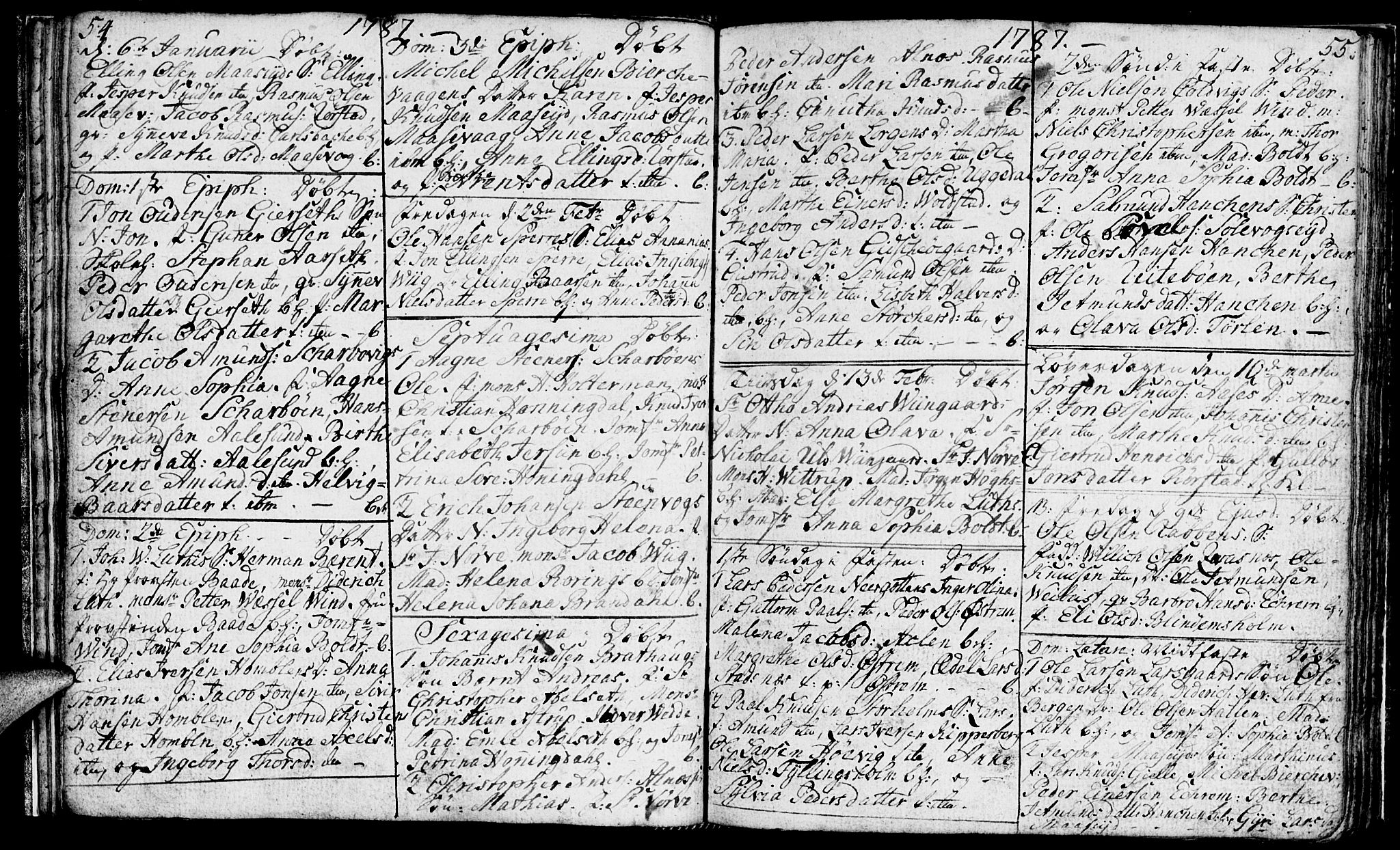 Ministerialprotokoller, klokkerbøker og fødselsregistre - Møre og Romsdal, SAT/A-1454/528/L0421: Parish register (copy) no. 528C02, 1785-1800, p. 54-55
