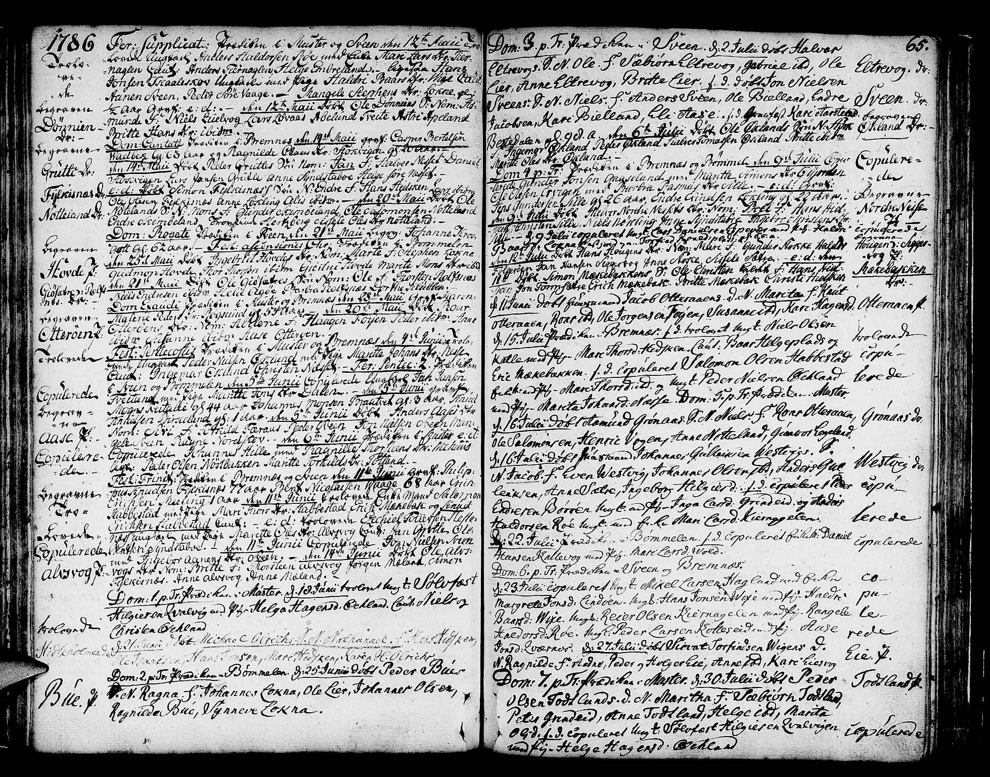Finnås sokneprestembete, AV/SAB-A-99925/H/Ha/Haa/Haaa/L0003: Parish register (official) no. A 3, 1765-1803, p. 65