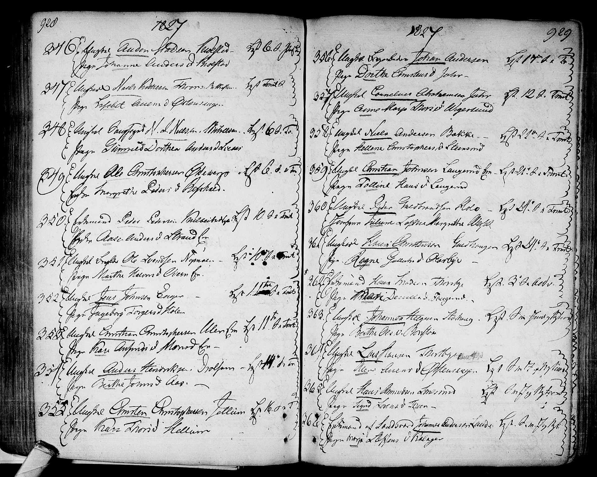 Modum kirkebøker, AV/SAKO-A-234/F/Fa/L0003: Parish register (official) no. 3, 1783-1819, p. 928-929