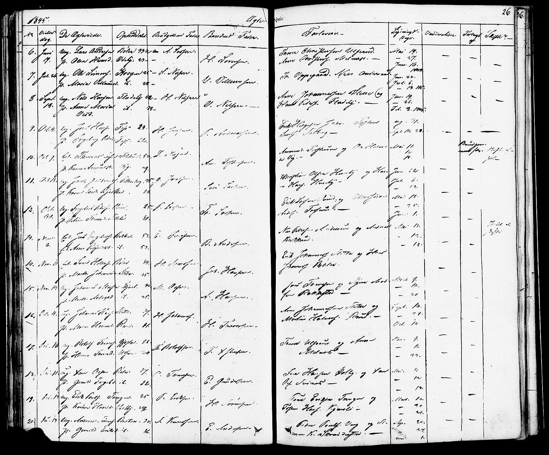 Enebakk prestekontor Kirkebøker, SAO/A-10171c/F/Fa/L0012: Parish register (official) no. I 12, 1832-1882, p. 26