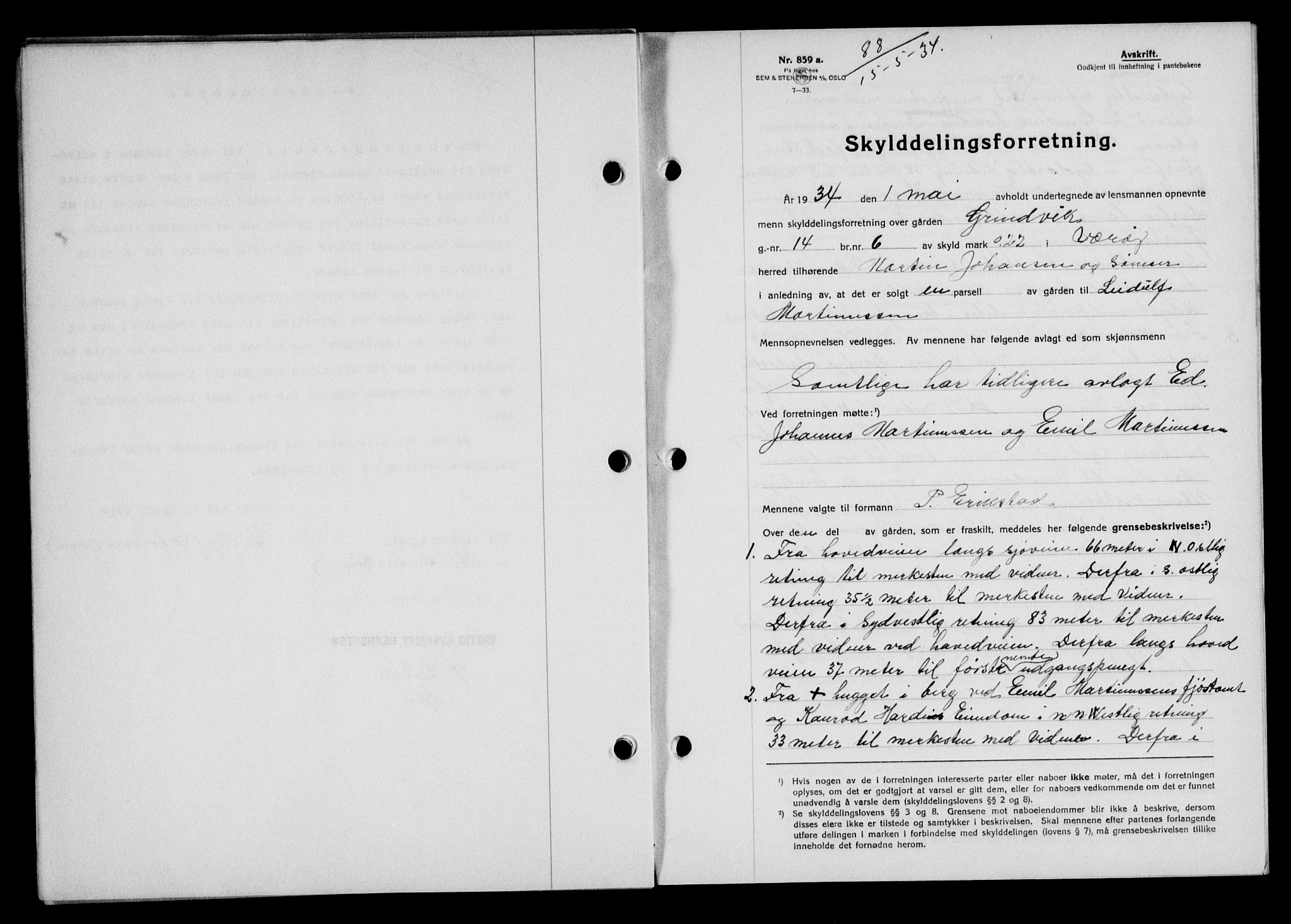Lofoten sorenskriveri, SAT/A-0017/1/2/2C/L0029b: Mortgage book no. 29b, 1934-1934, Deed date: 15.05.1934