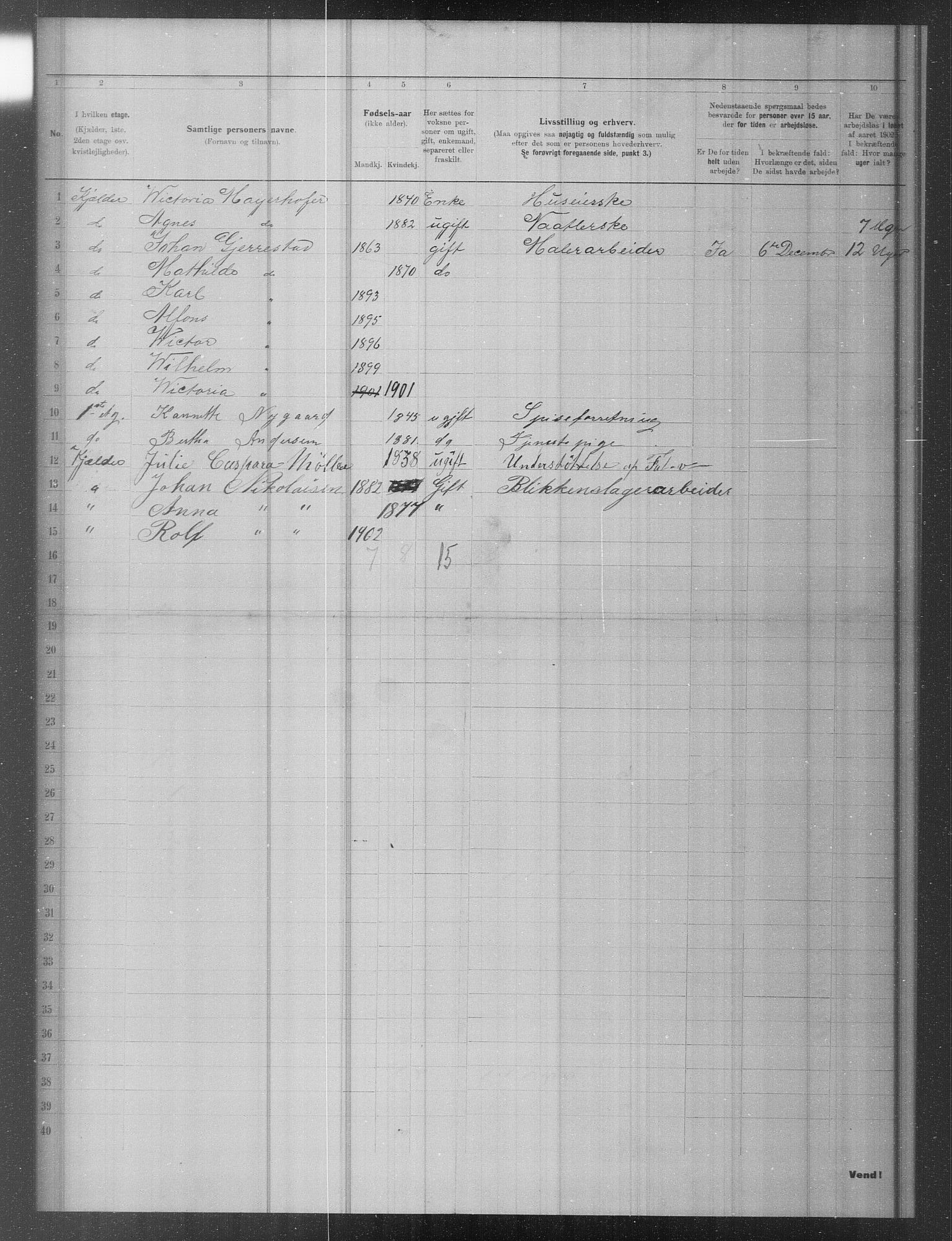 OBA, Municipal Census 1902 for Kristiania, 1902, p. 16444