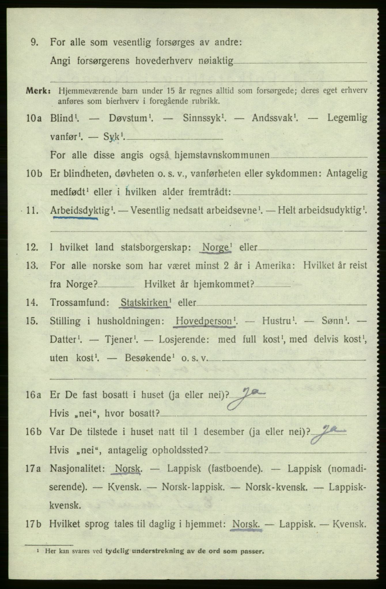 SATØ, 1920 census for , 1920, p. 2775